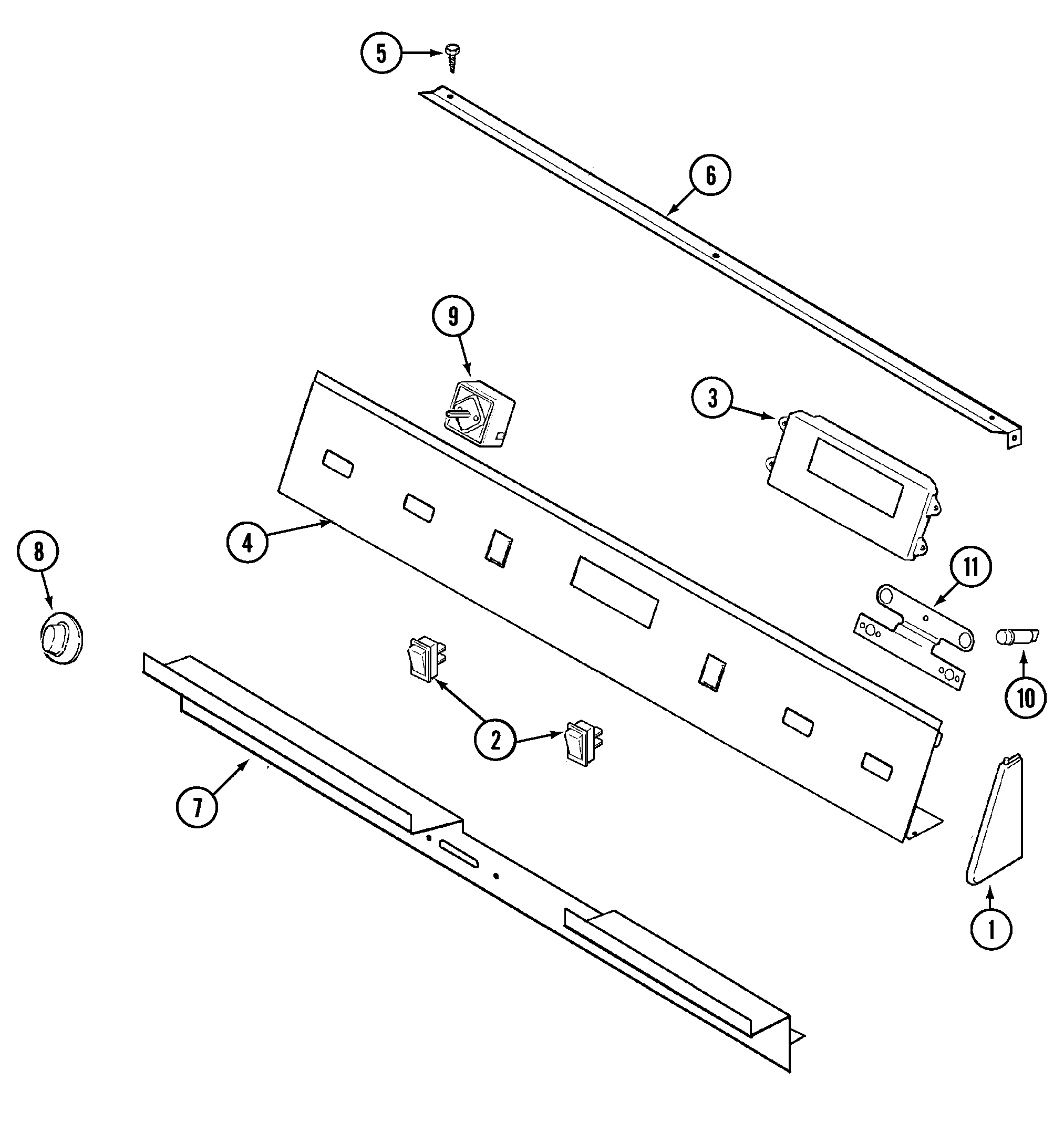 Jenn-Air SVE47100W control panel diagram