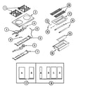 Dynasty DGR2486CB top assembly/gas controls diagram