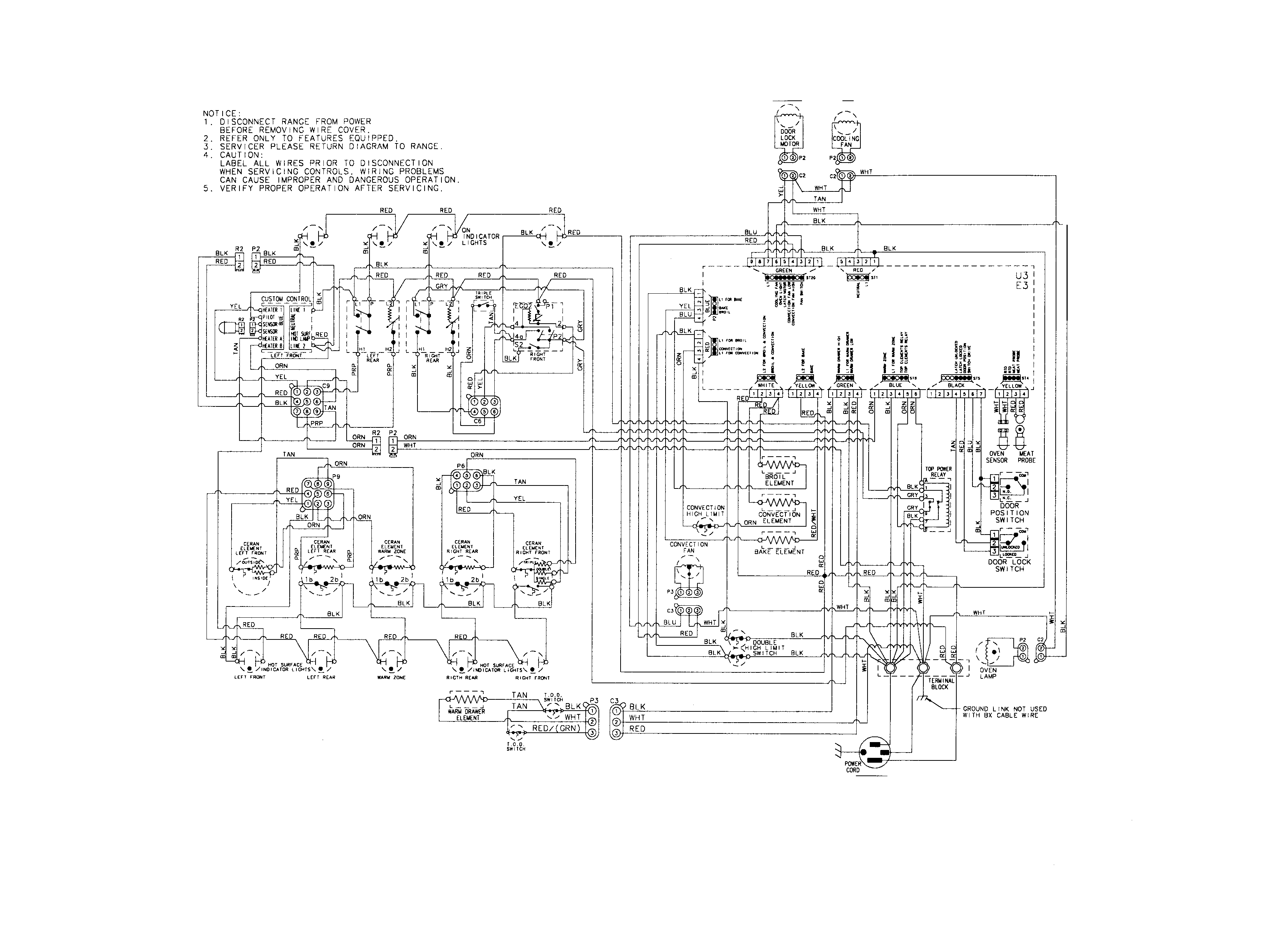 Jenn-Air JES8850BCS wiring information diagram