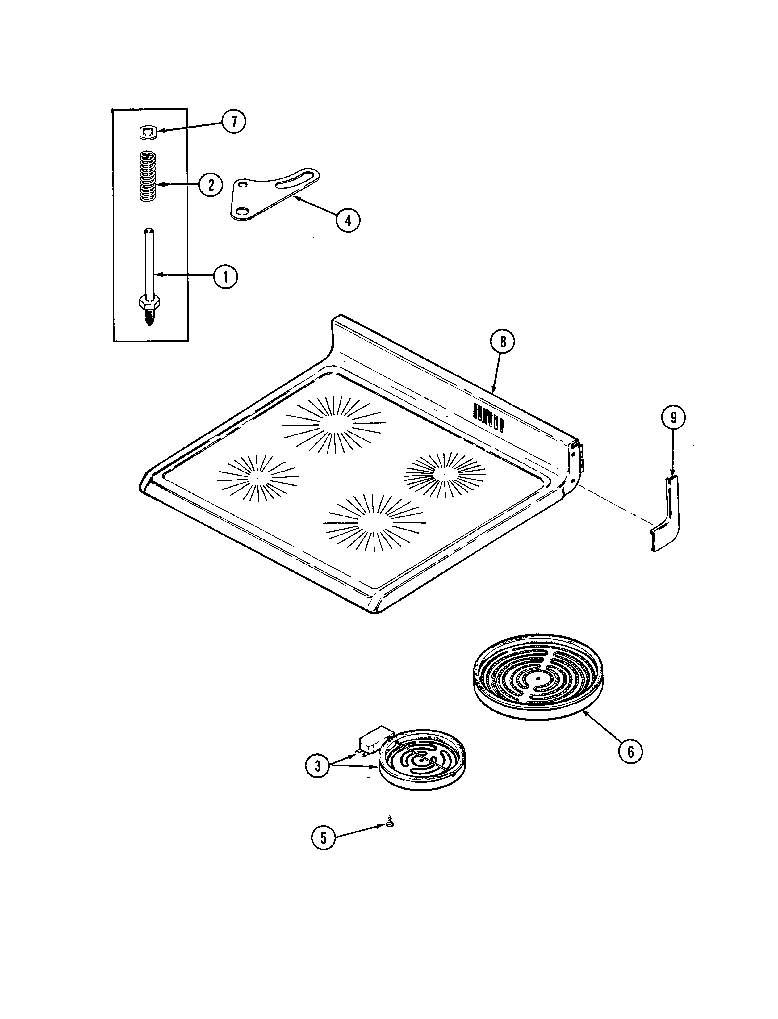 Norge N3878VRV top assembly diagram