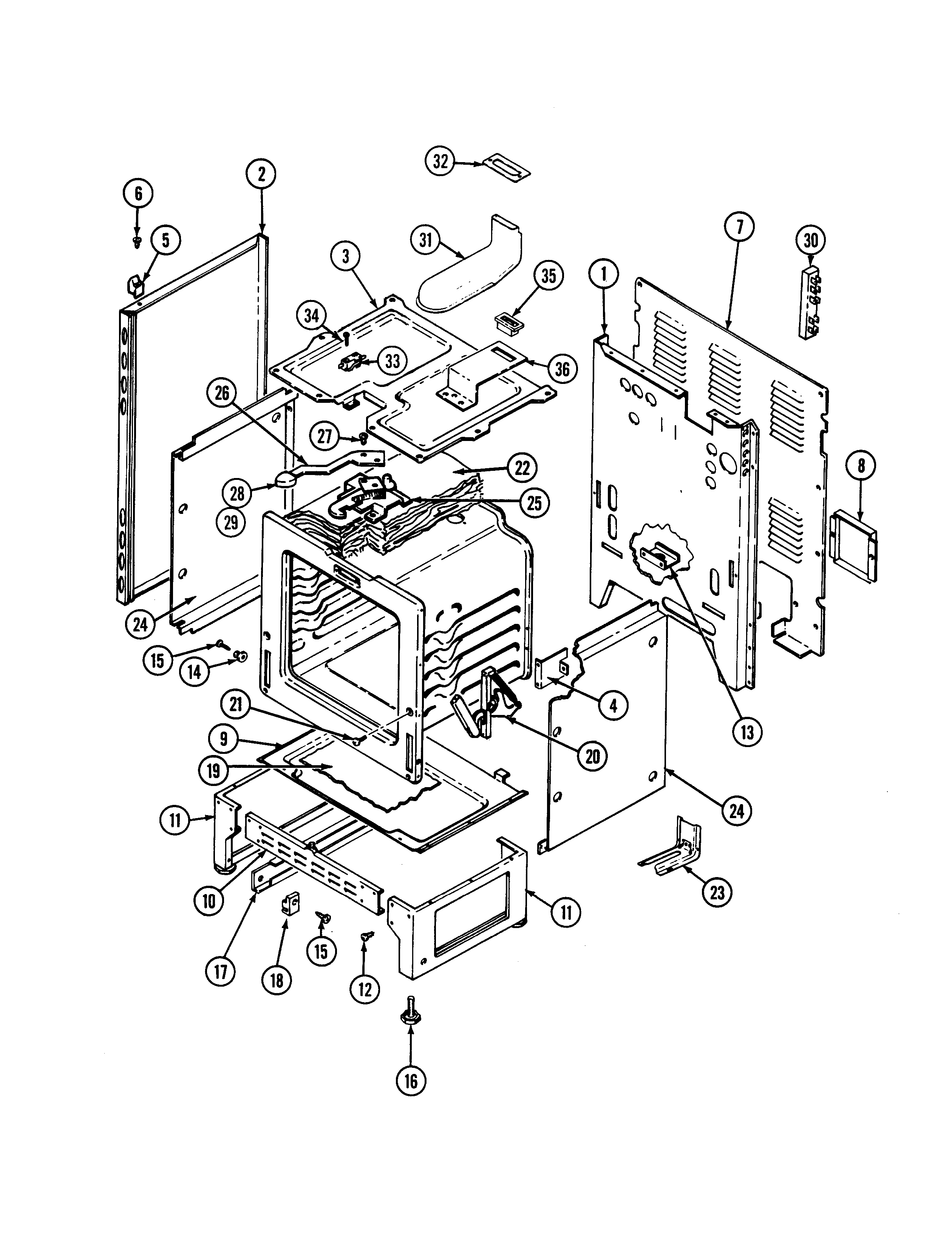Norge N3878VRV body diagram