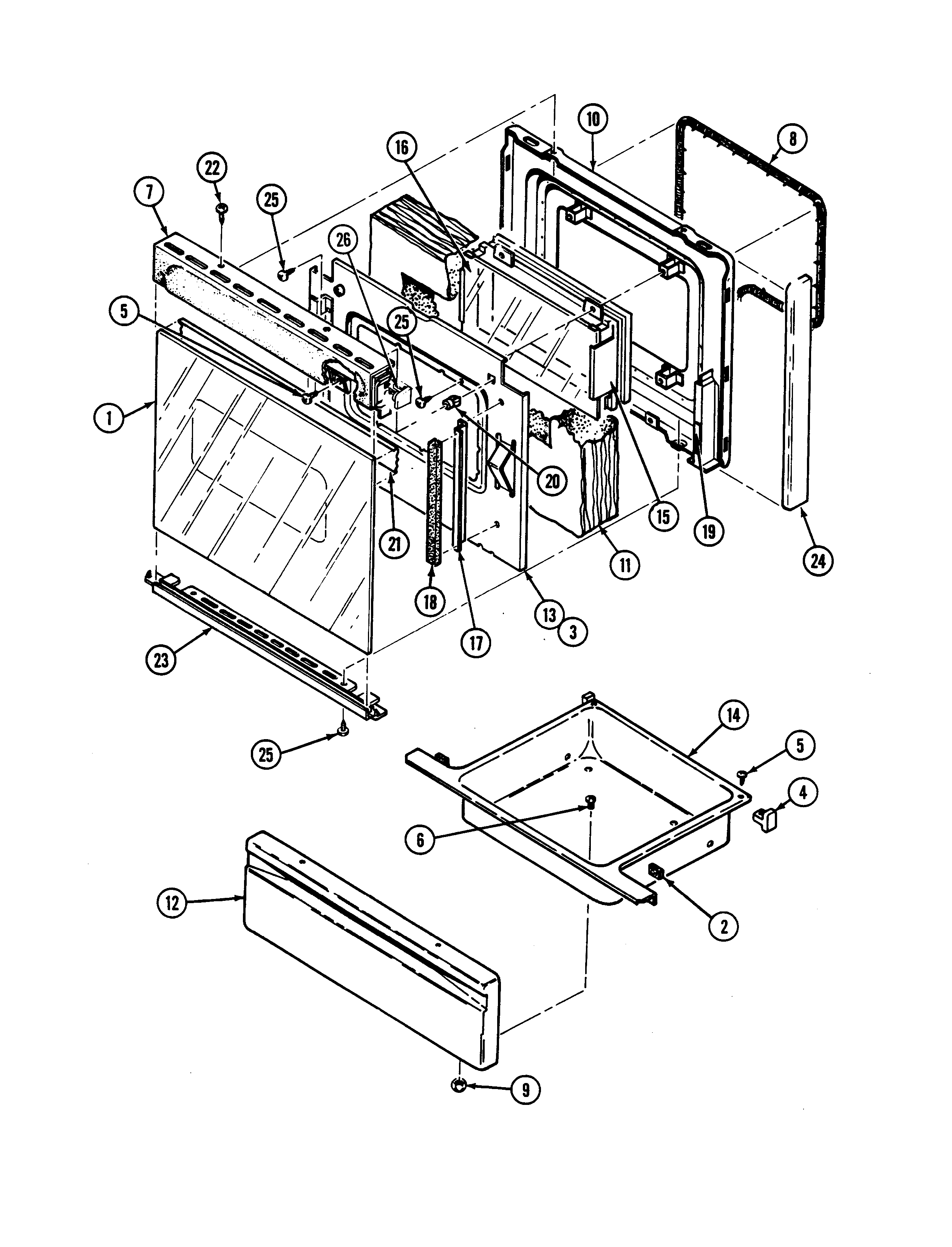 Norge N3878VRV door/drawer diagram
