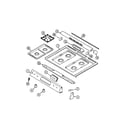 Magic Chef CGS1740ADT top assembly (adt) diagram