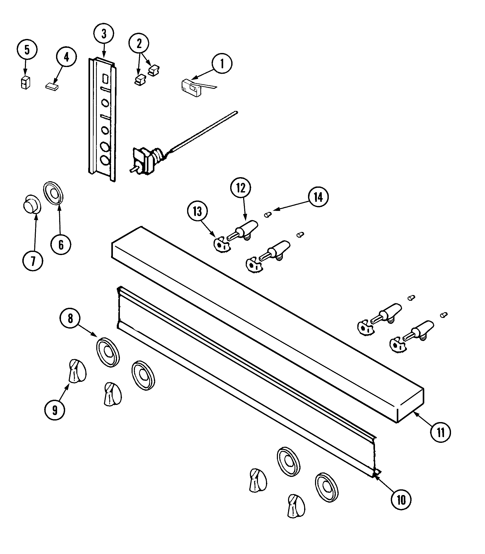 Dynasty DGR2488 manifold panel/gas controls diagram