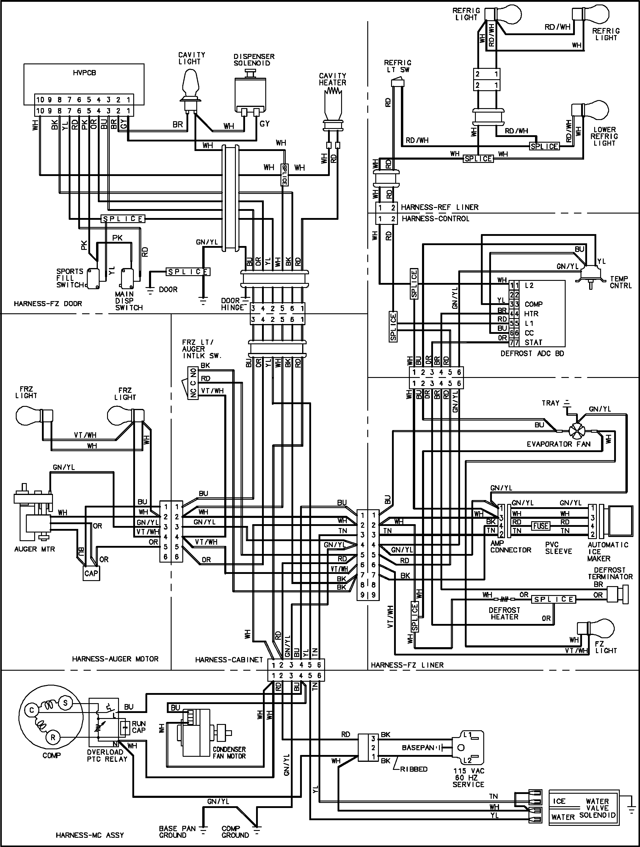 Amana ACD2238HTS wiring information (series 12) diagram