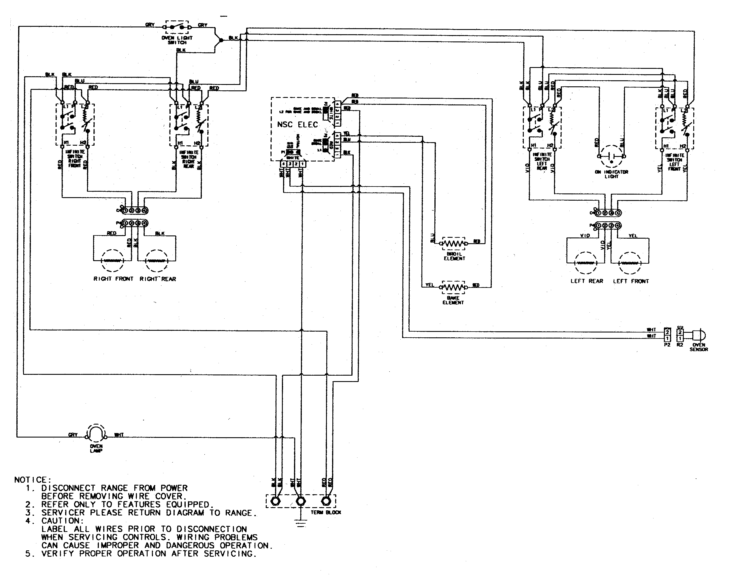 Crosley CE38600AAW wiring information diagram