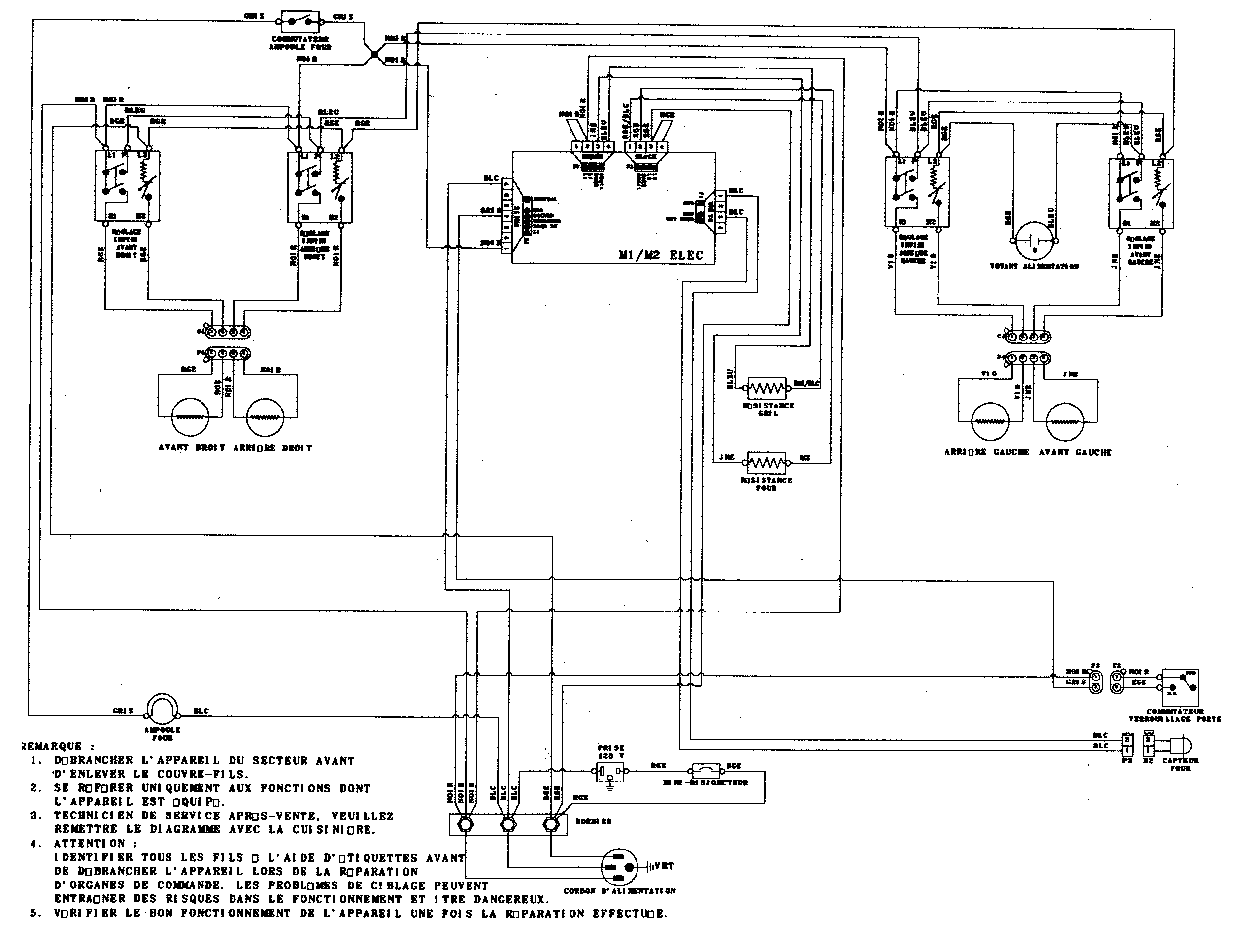 Amana AER5511ACB wiring information (frc) diagram