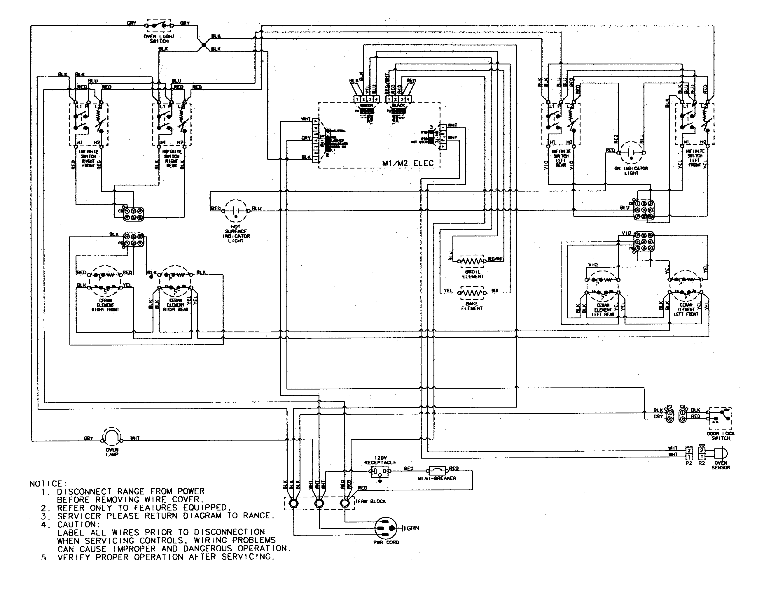 Maytag MER5752ACW wiring information diagram