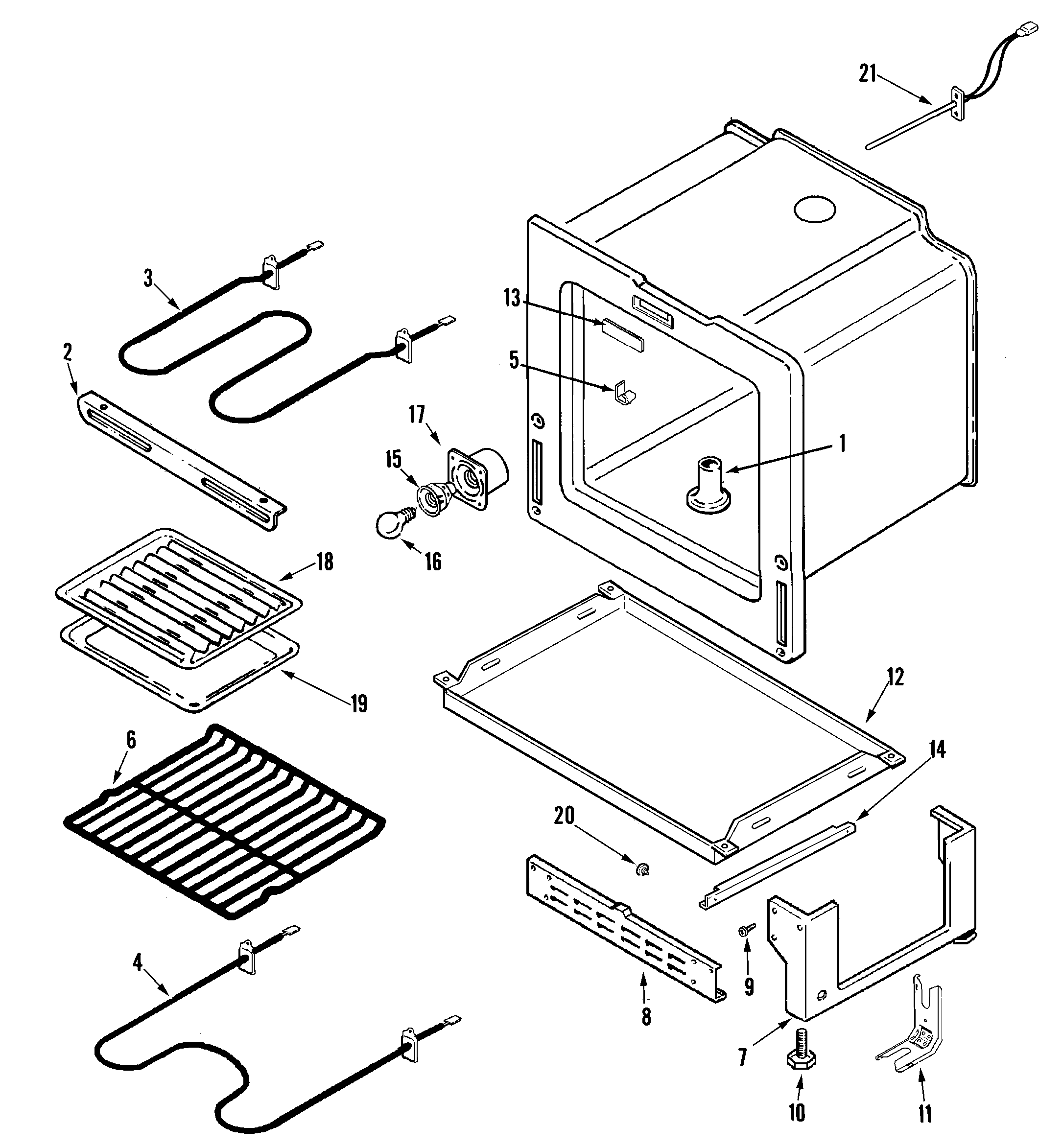 Crosley CE35400ACV oven/base diagram