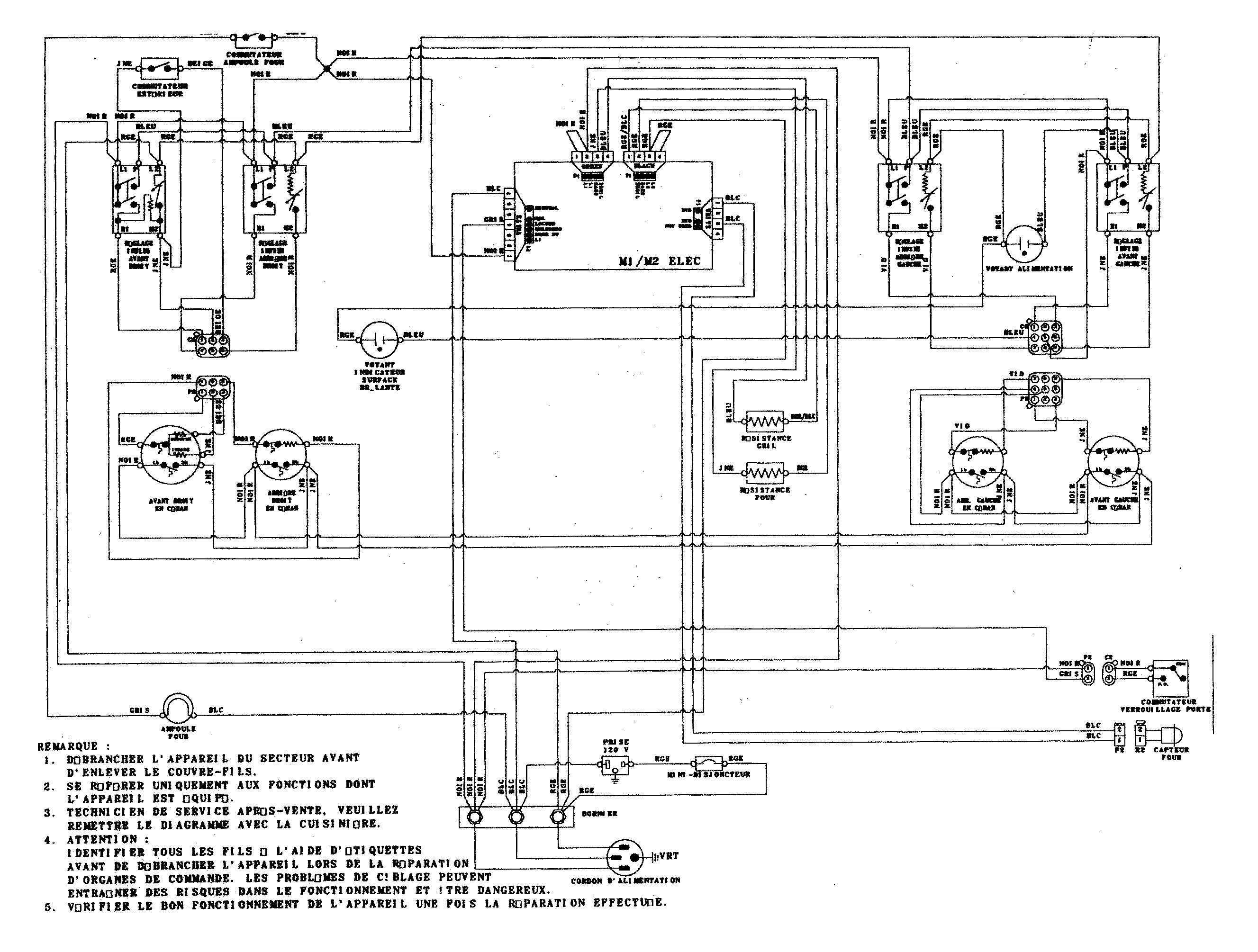 Crosley CE35400ACV wiring information diagram