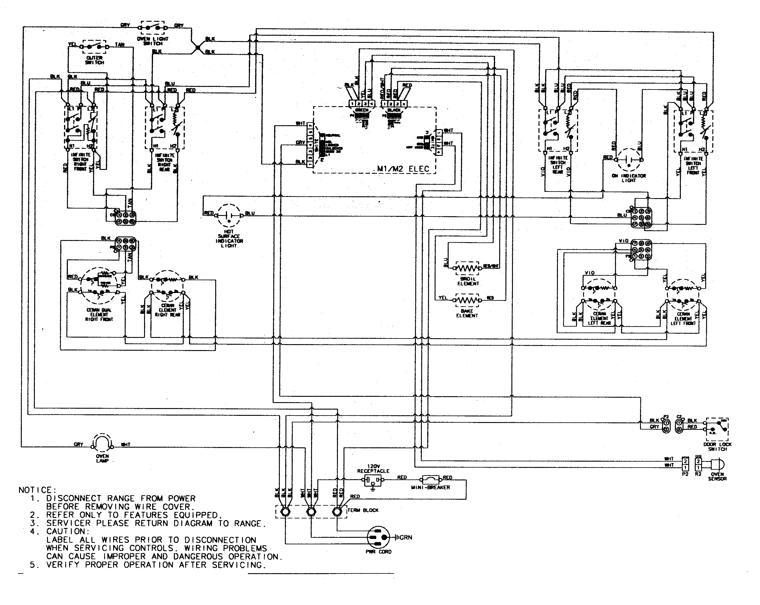 Crosley CE38800ACS wiring information diagram