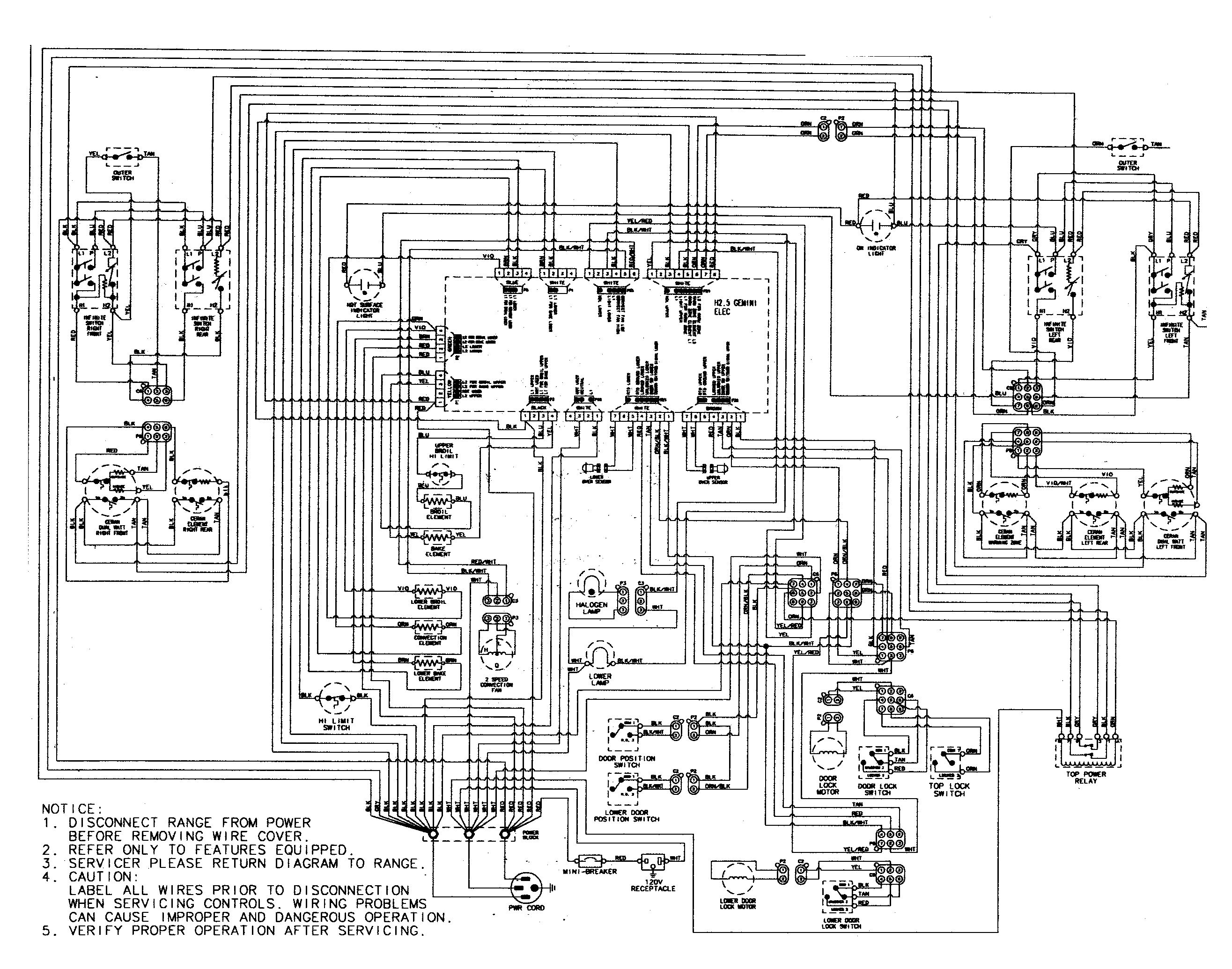 Maytag MER6875ACN wiring information diagram