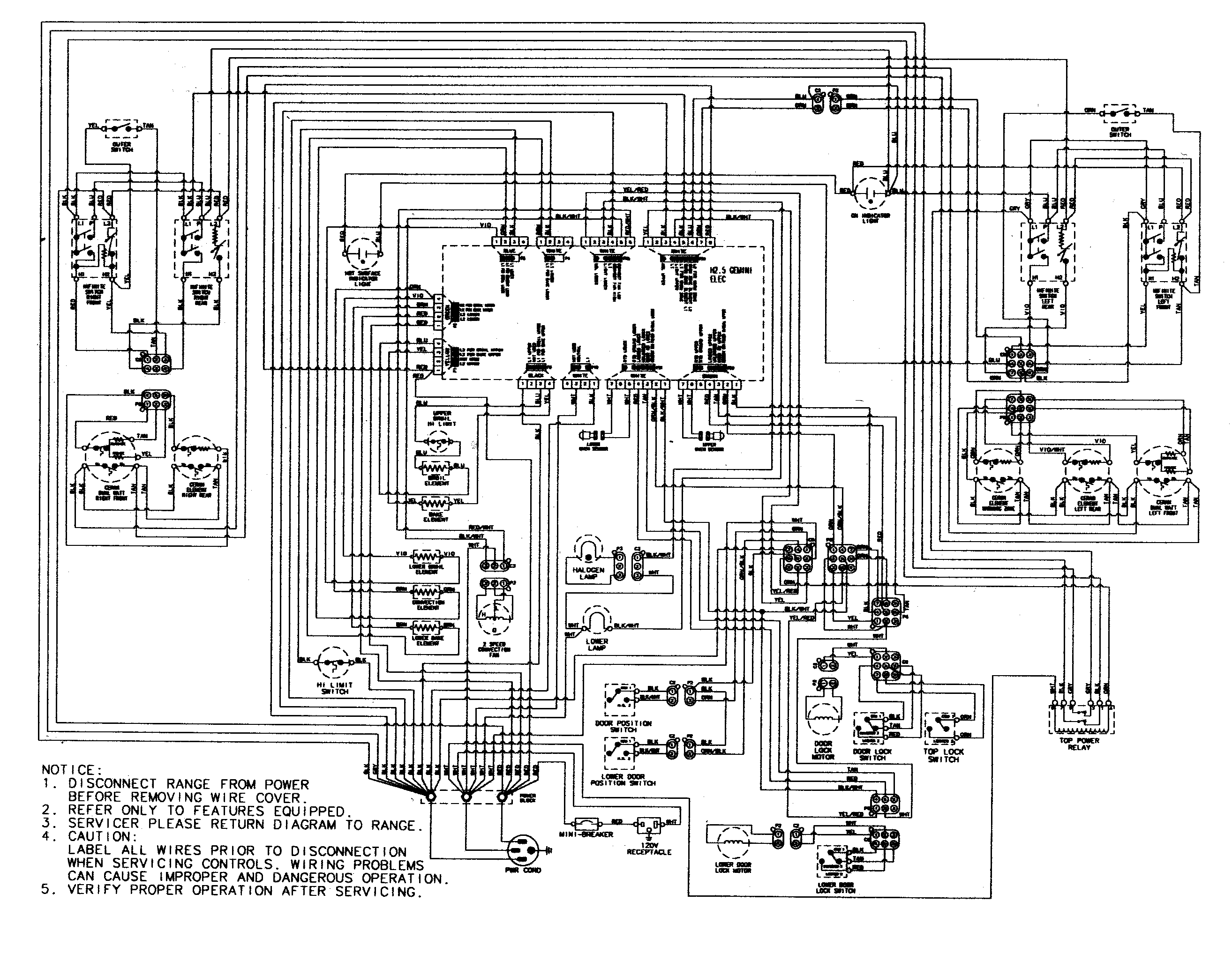 Maytag MER6875ACN wiring information (series 11) diagram