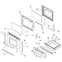 Crosley CG34800ADW door/drawer (series 16) diagram