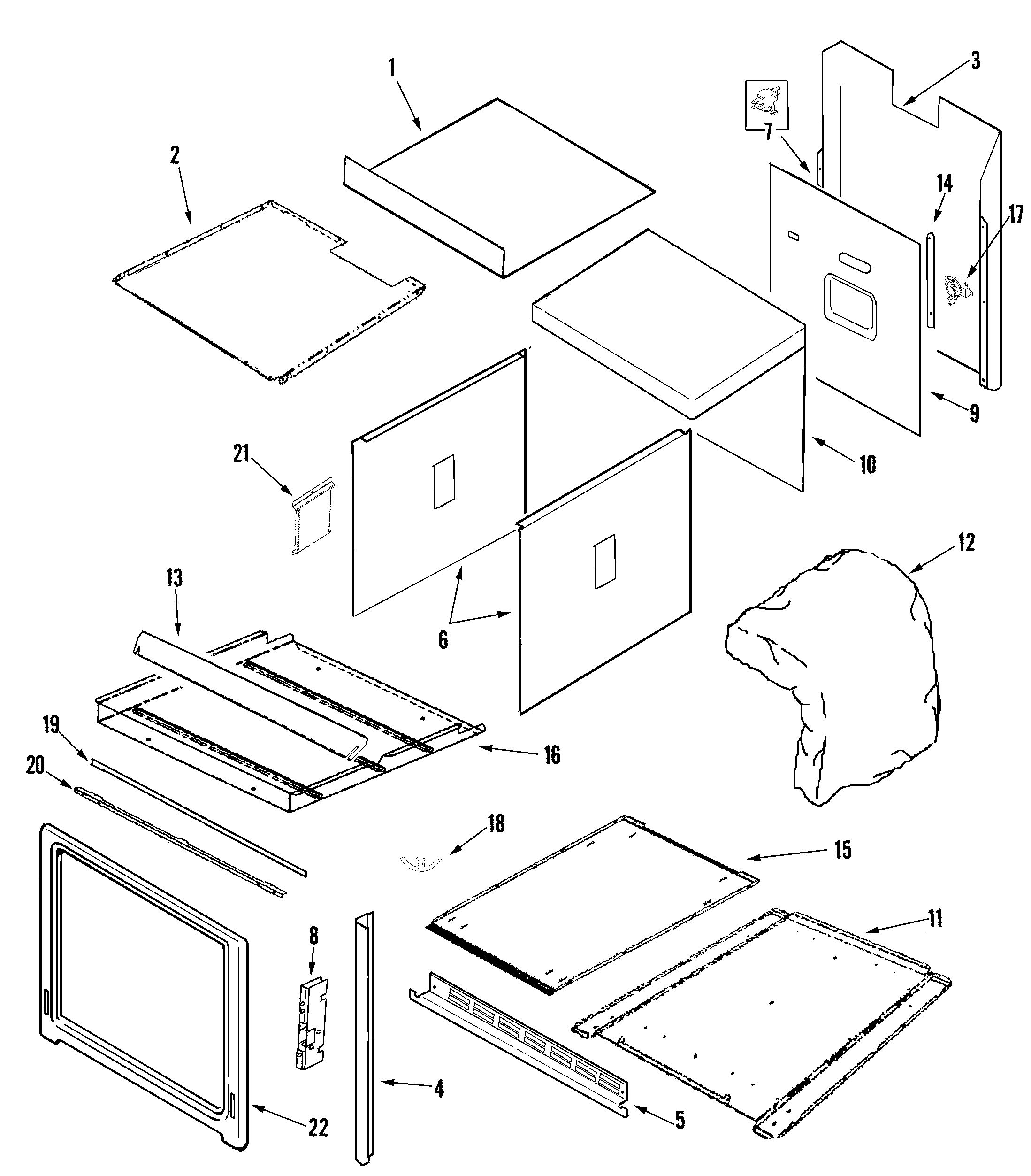 Jade RJSO2701A body diagram