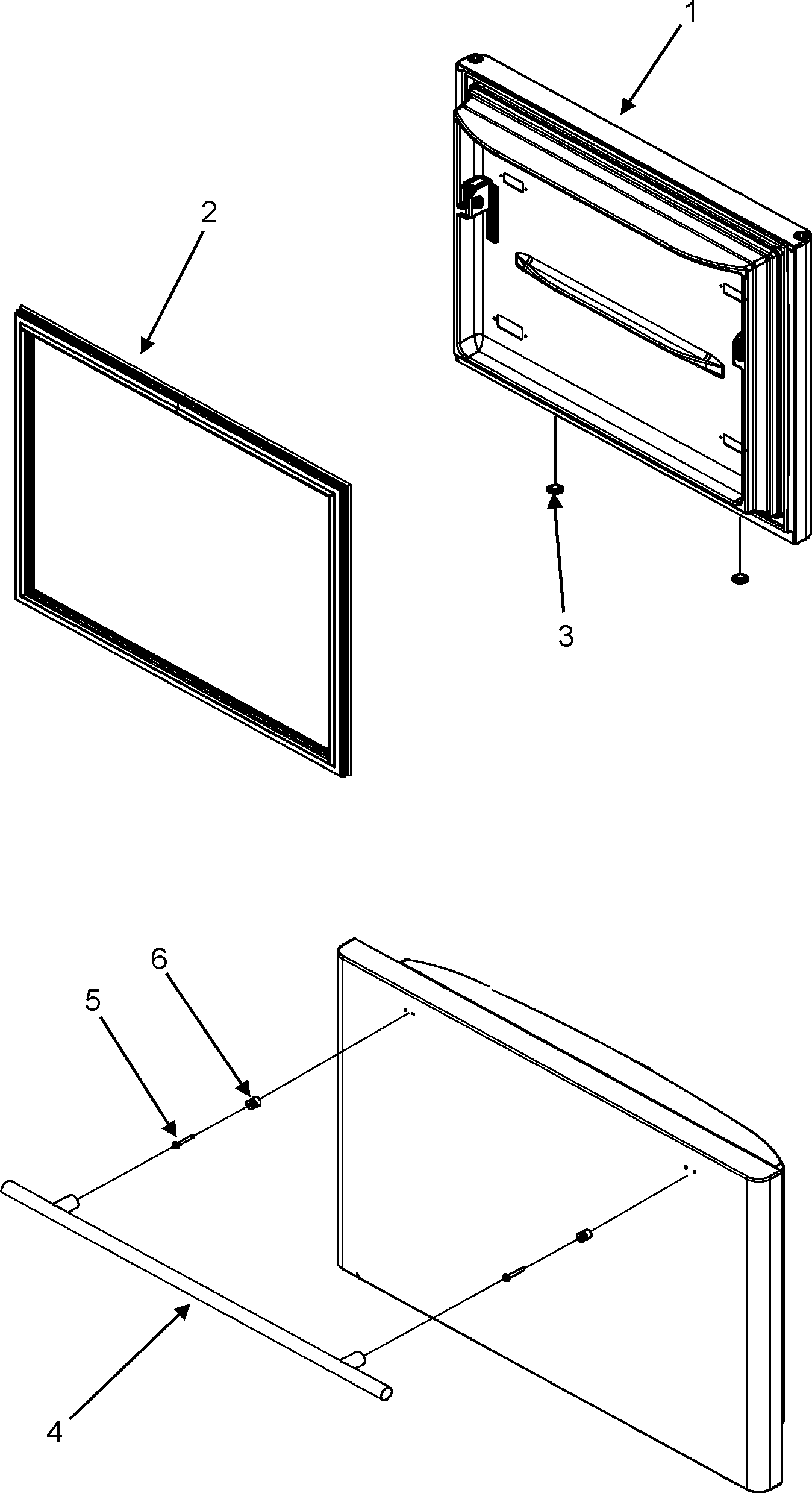 Jenn-Air JBR2286KES freezer door diagram
