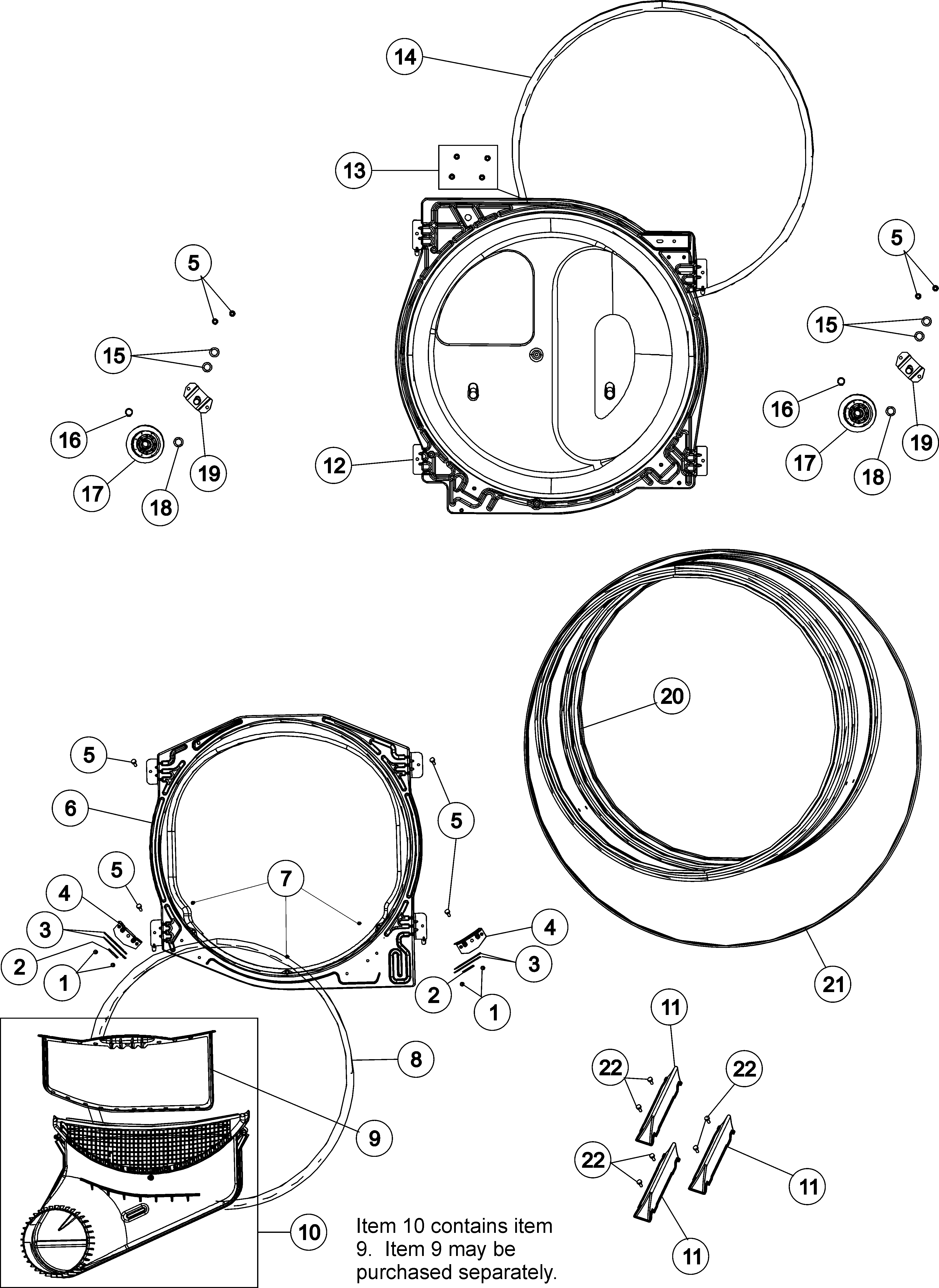 Maytag MDG2706AWW tumbler diagram