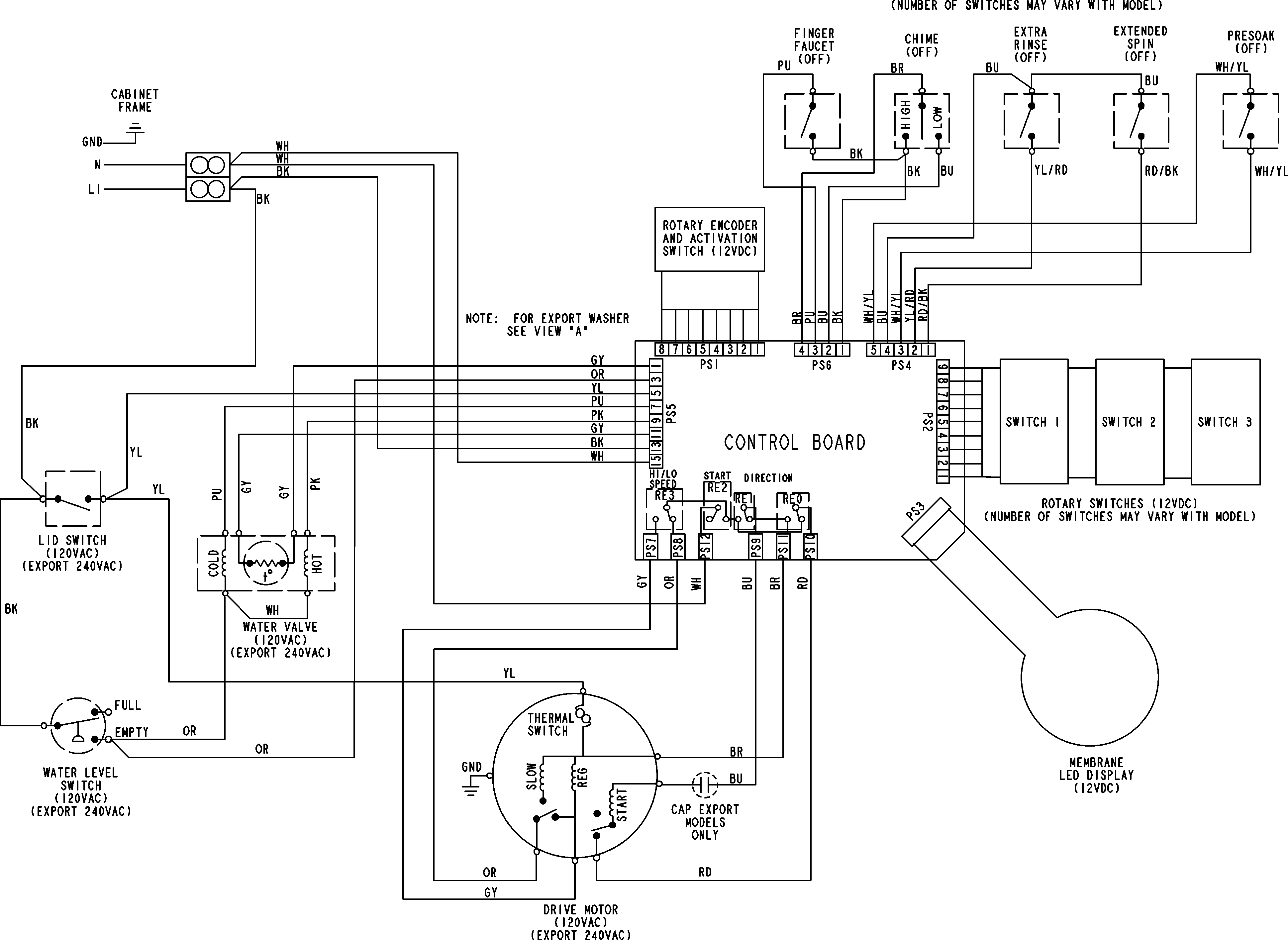 Amana NAV8805EWW wiring information diagram