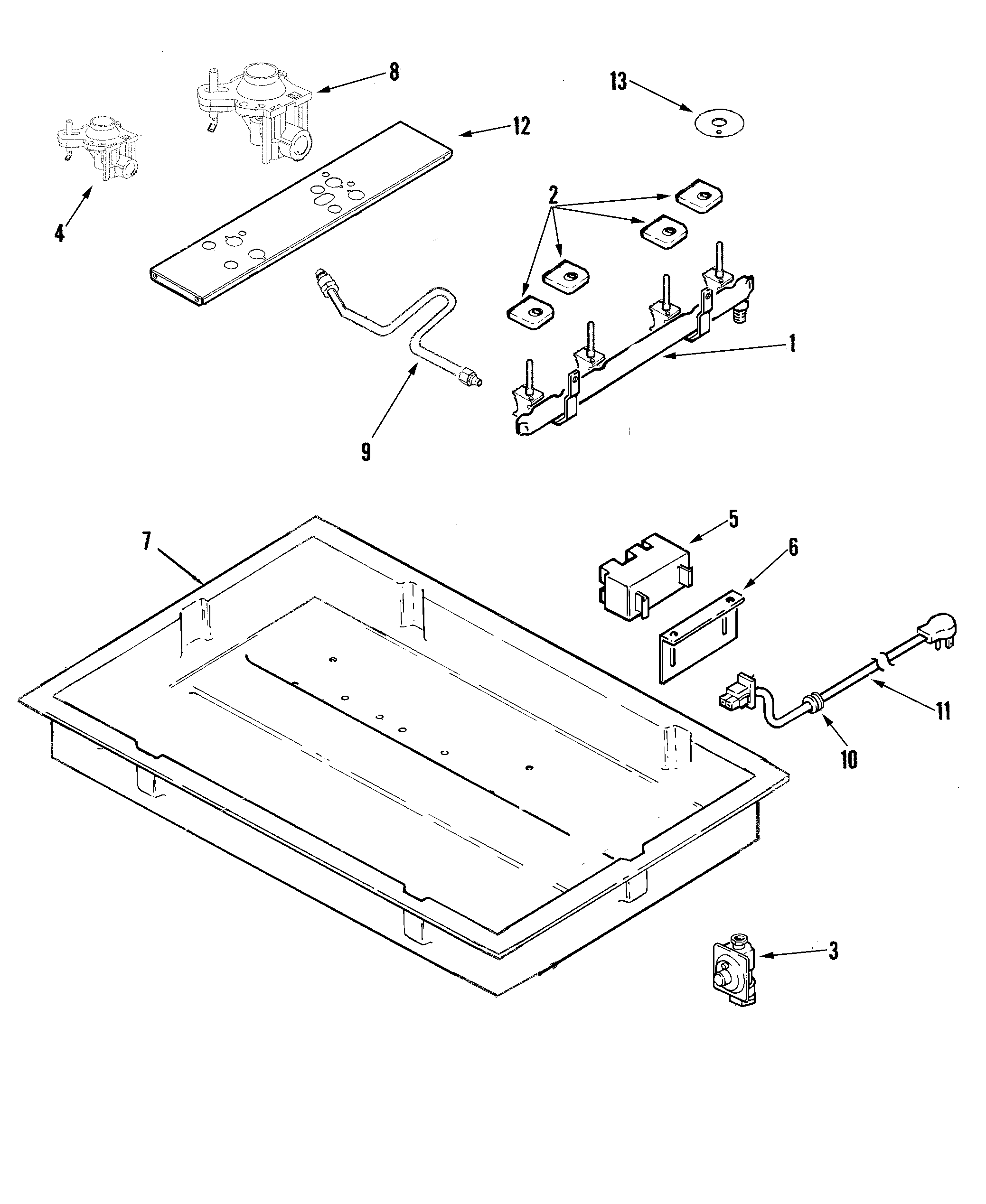 Maytag MGC6430BDB body diagram