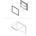 Amana ABB2227DEW freezer door diagram