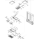 Amana ABB2227DEW refrigerator shelving diagram