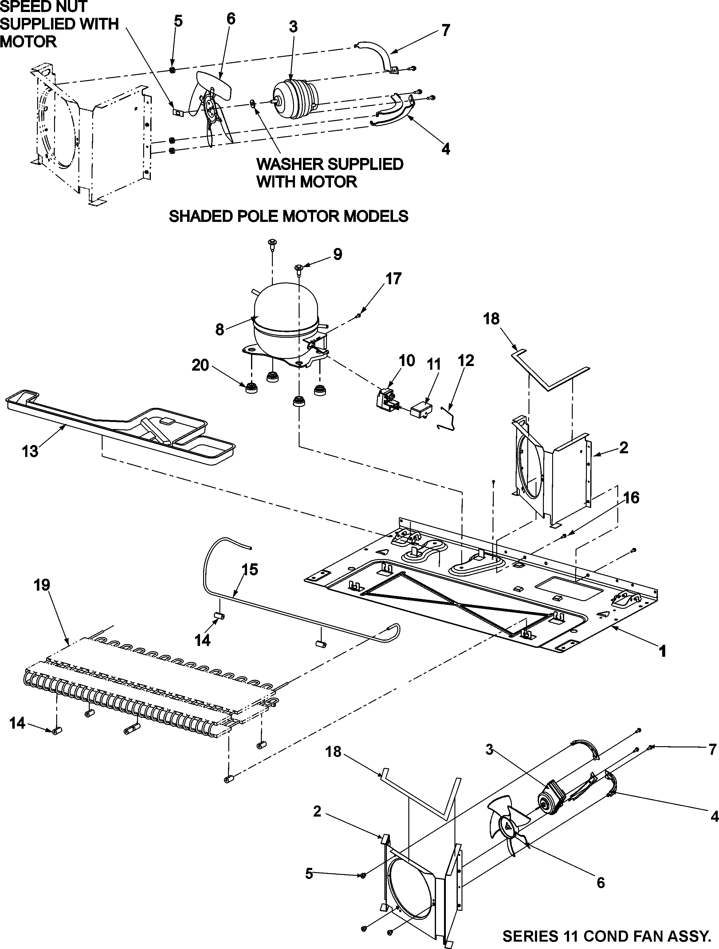 Amana ABC2037DTS compressor diagram