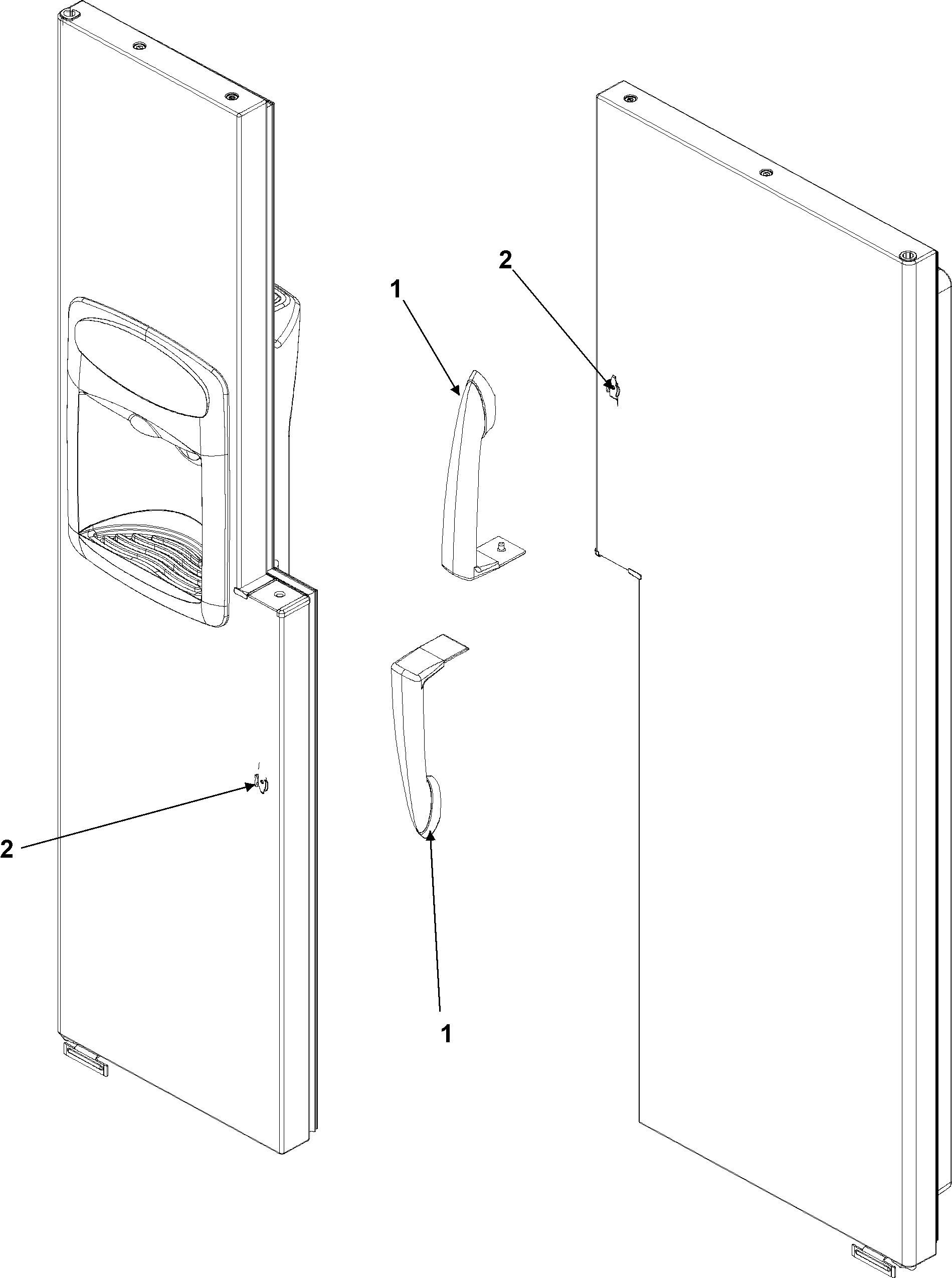 Kenmore 59655654500 handles diagram