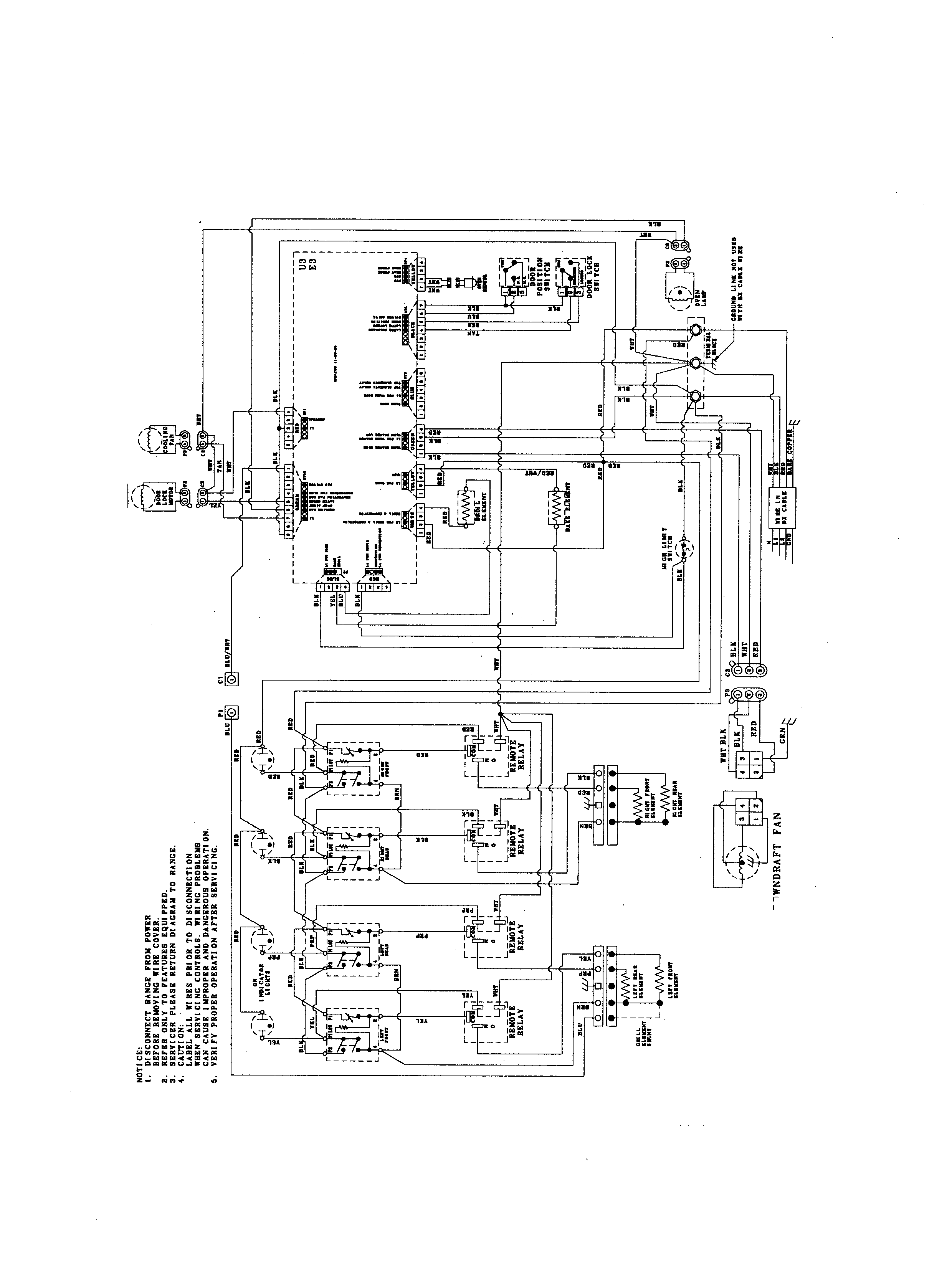 Jenn-Air JES9750BAW wiring information diagram