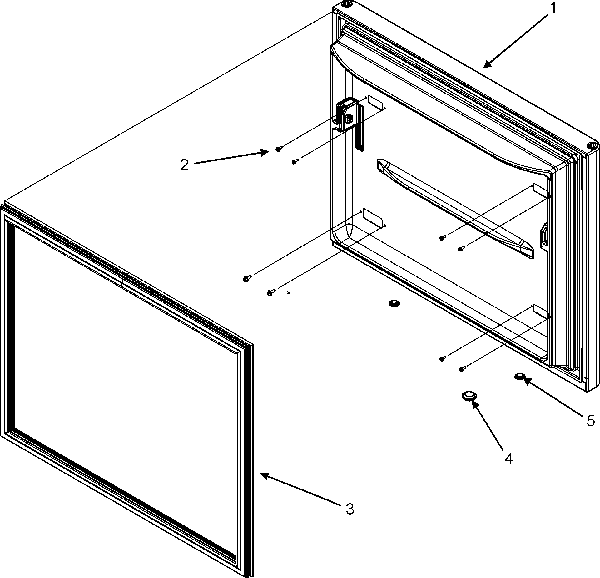 Gaggenau RY4951 freezer door diagram