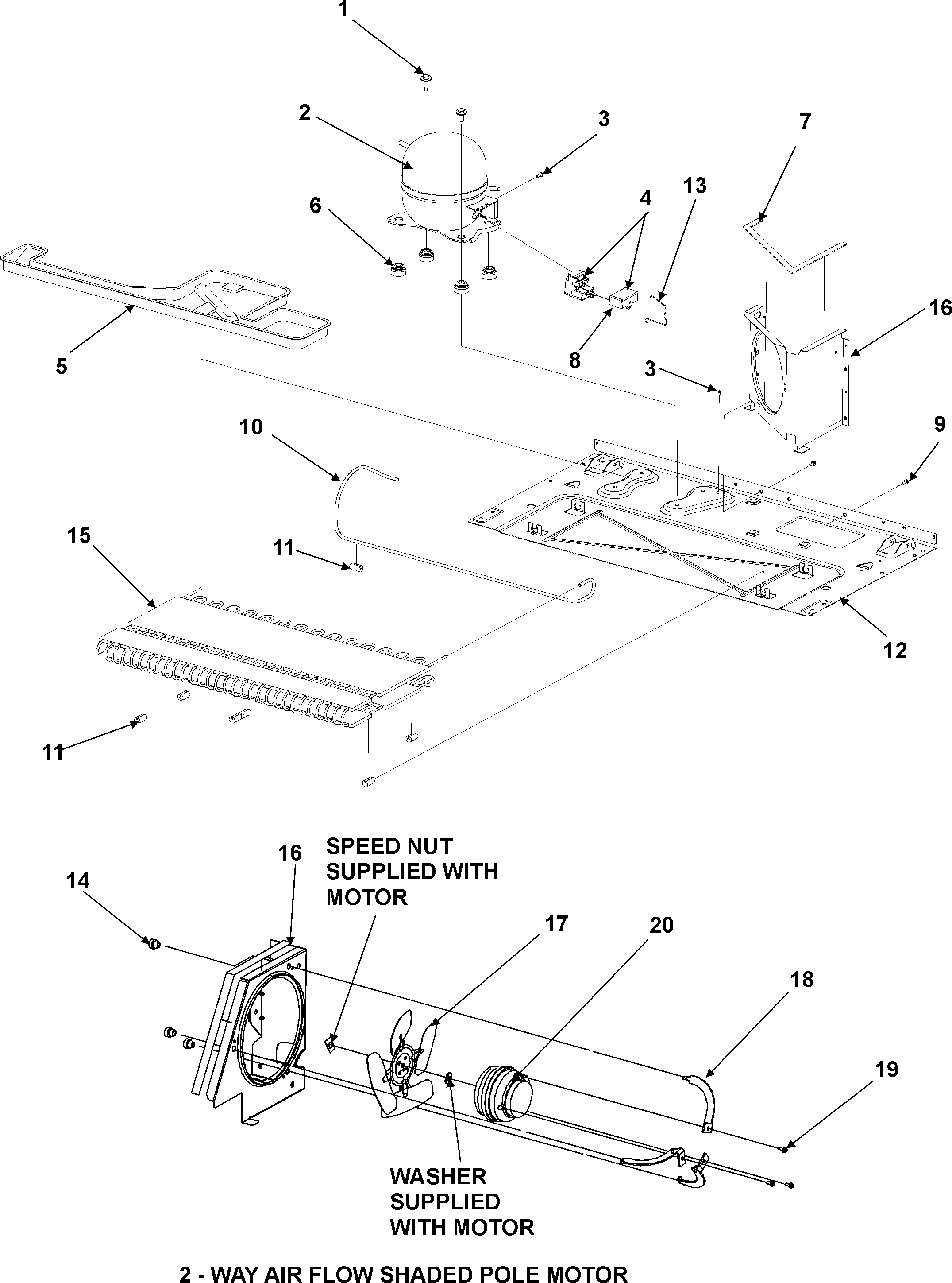Gaggenau RY4951 compressor diagram