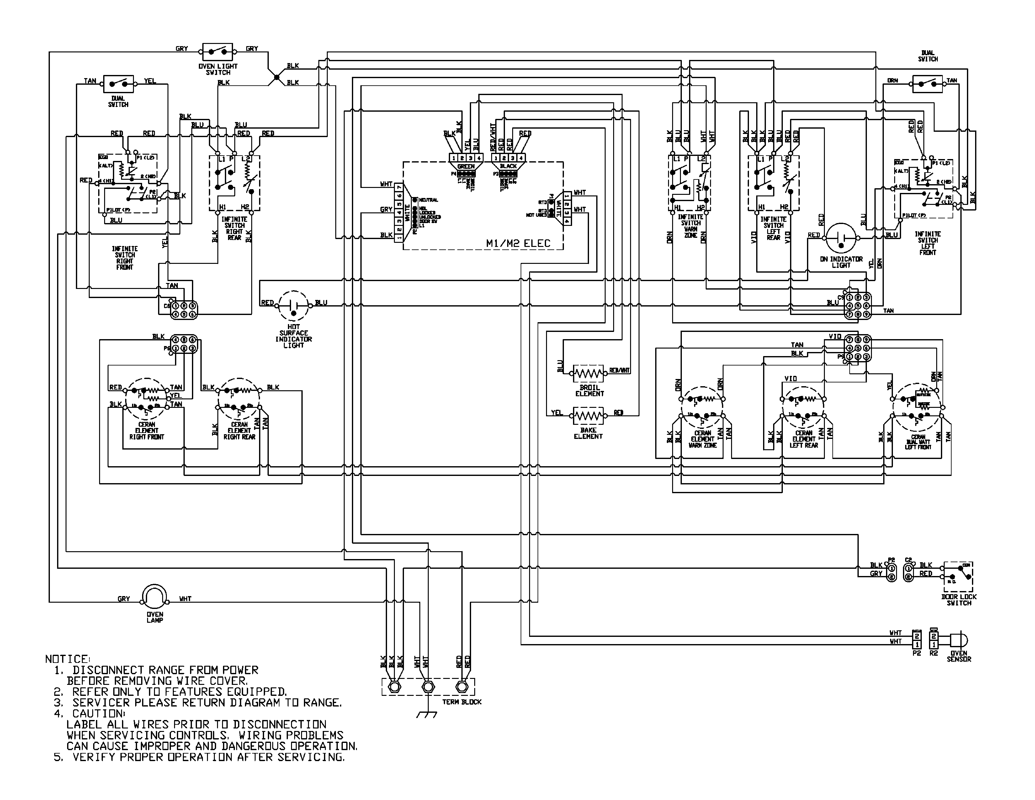 Amana AER5722BAB wiring information diagram