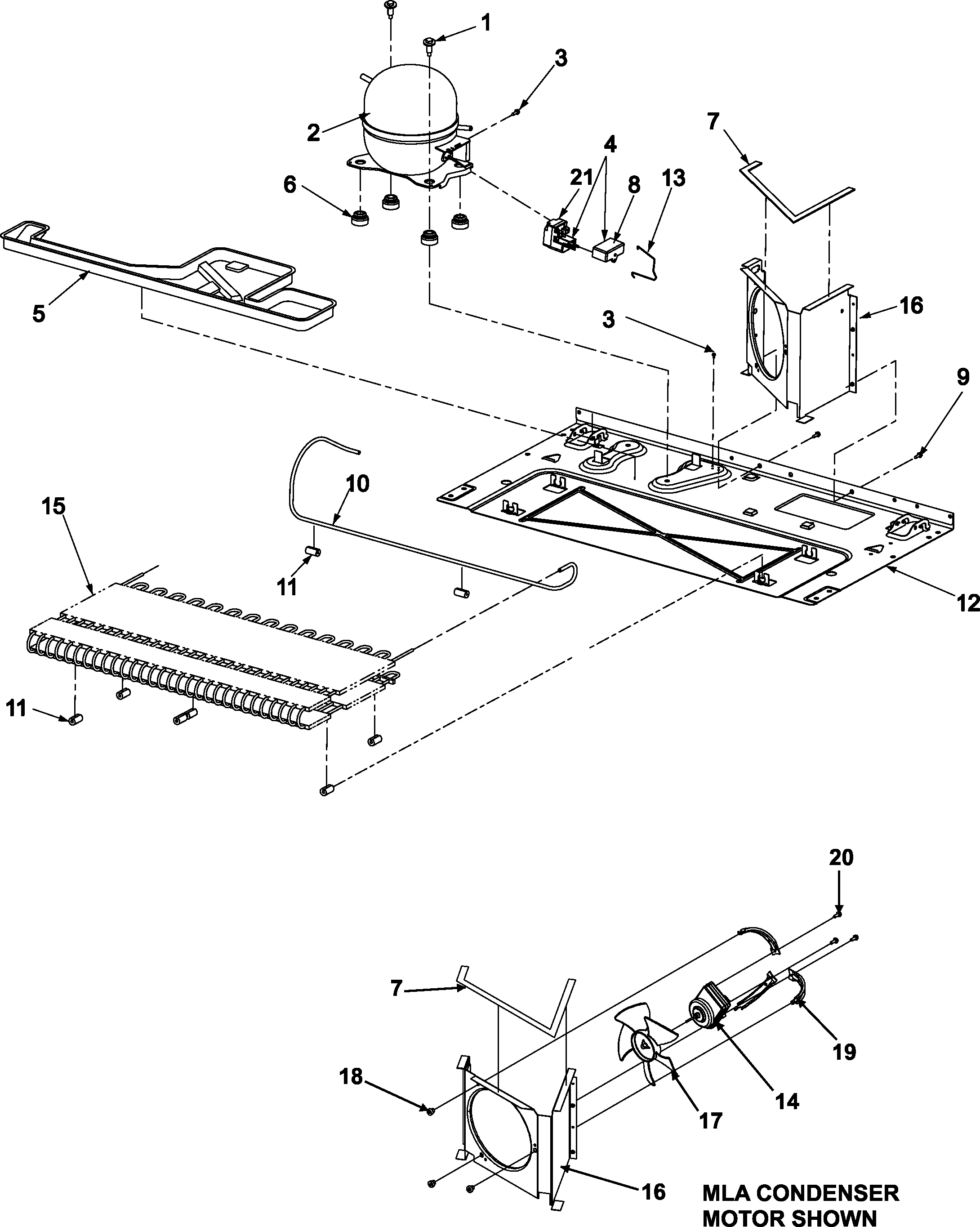 Amana ASD2627KEB compressor diagram
