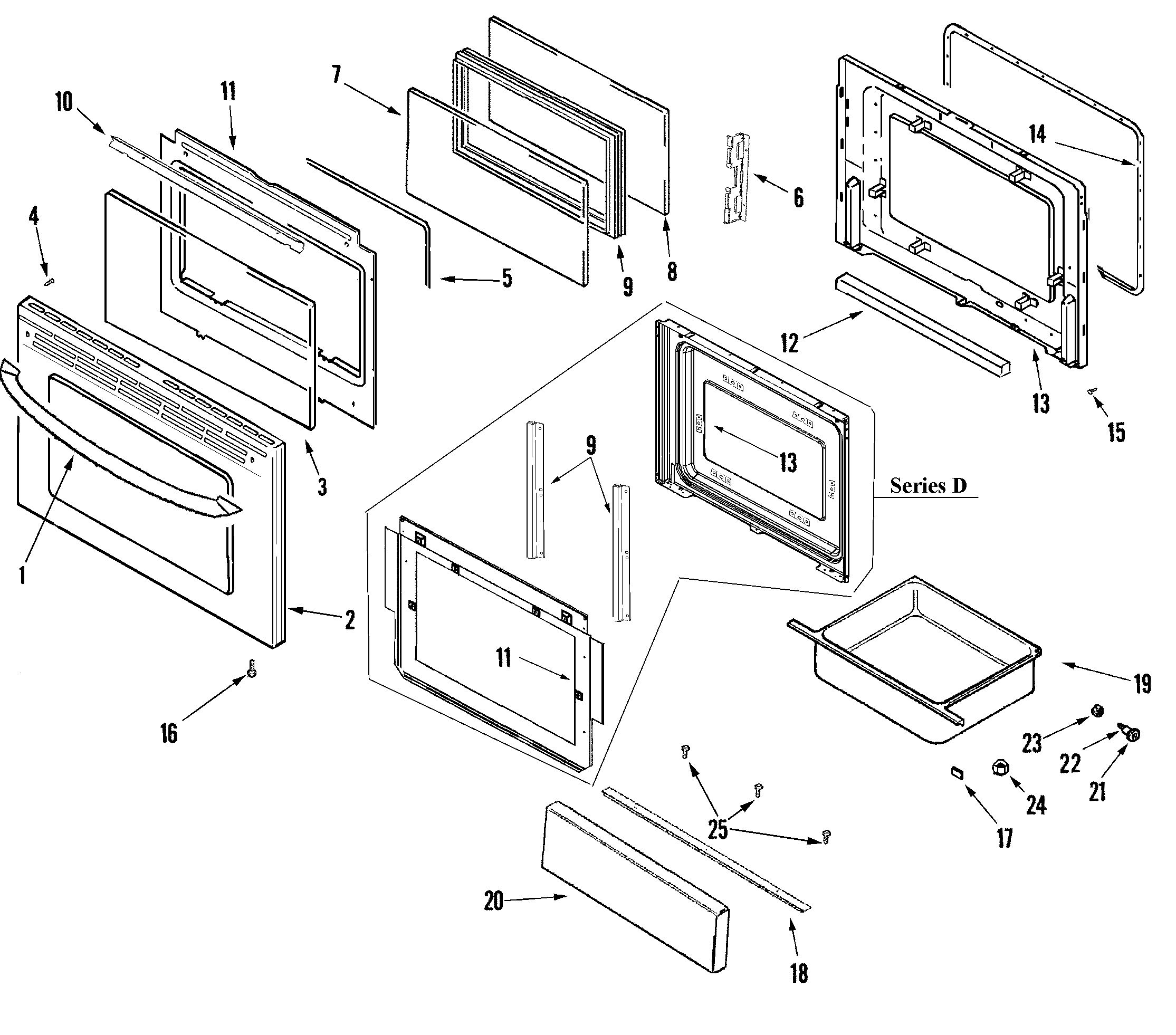 Samsung RESF5330DT door/drawer (stl) diagram