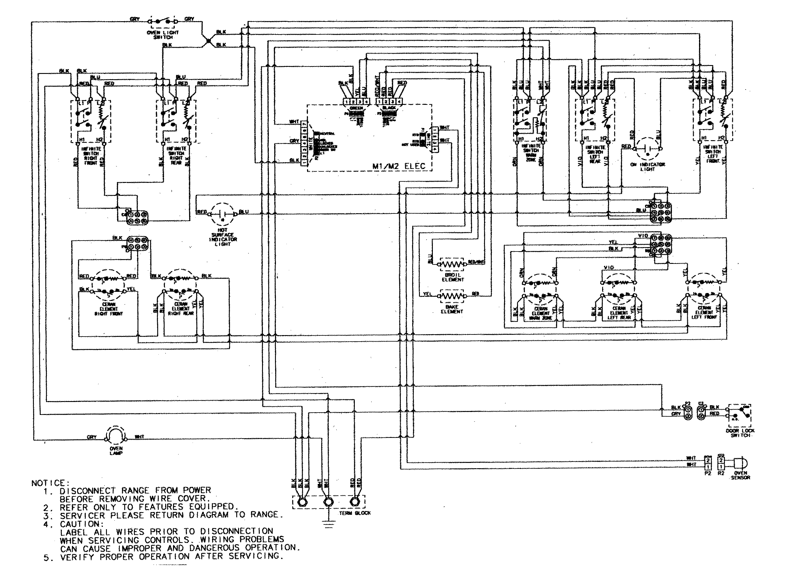 Samsung RESF5330DT wiring information diagram