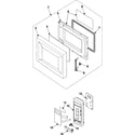 Samsung MR1032BB/XAA control panel/door assembly diagram