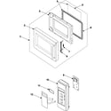 Samsung MW1080STA/XAA control panel/door assembly diagram