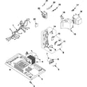 Samsung MW1080STA/XAA internal control/latch asy/base diagram