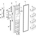 Samsung RS2623WW/XAA freezer door diagram