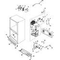 Samsung RB215BSSB/XAA-00 machine compartment and cabinet back diagram
