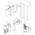 Samsung RS253BABB/XAA freezer compartment diagram