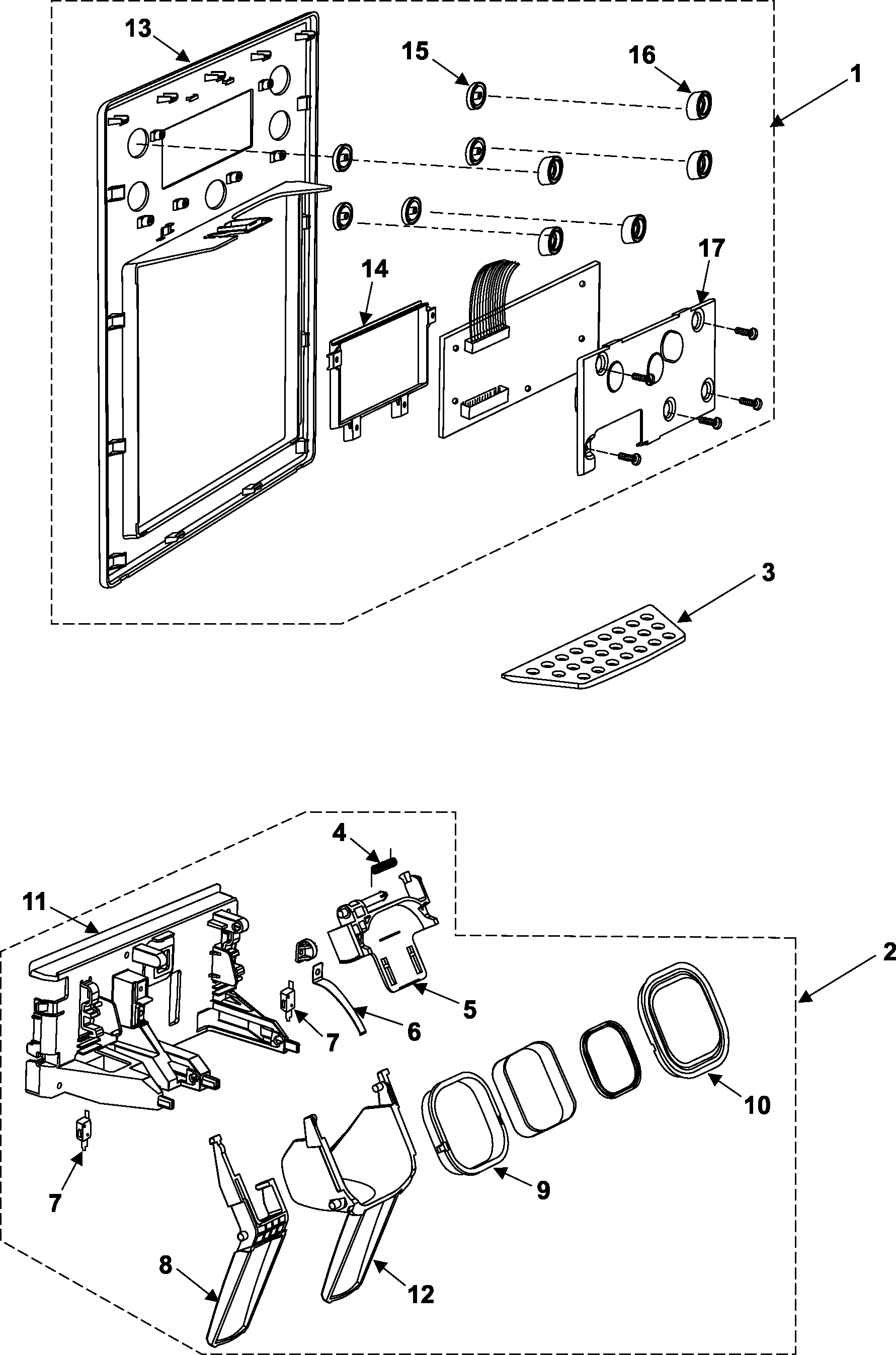 Samsung RS257BARB/XAA fountain diagram