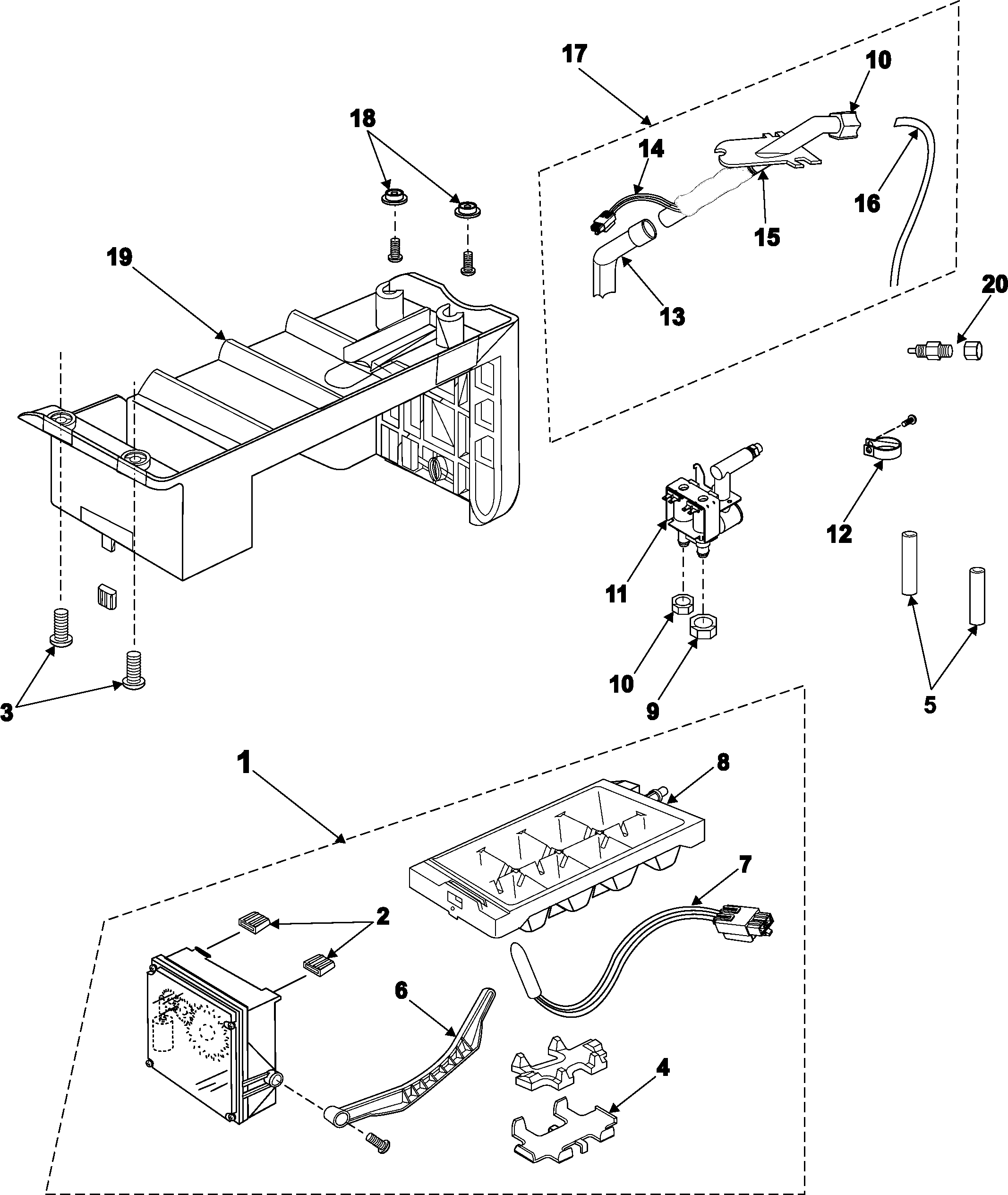 Samsung RH2777AT/XAA icemaker diagram