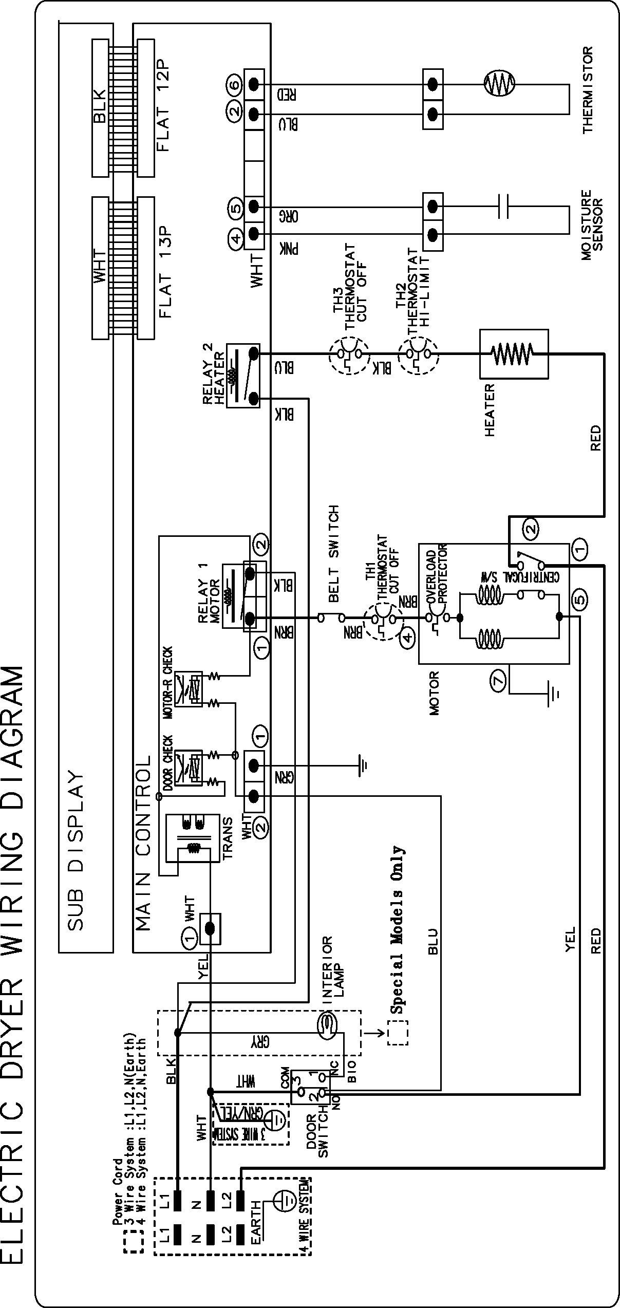 Samsung DV316BEW/XAA wiring information diagram