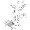 Samsung MS840WB/XAA internal control/latch assy/base diagram