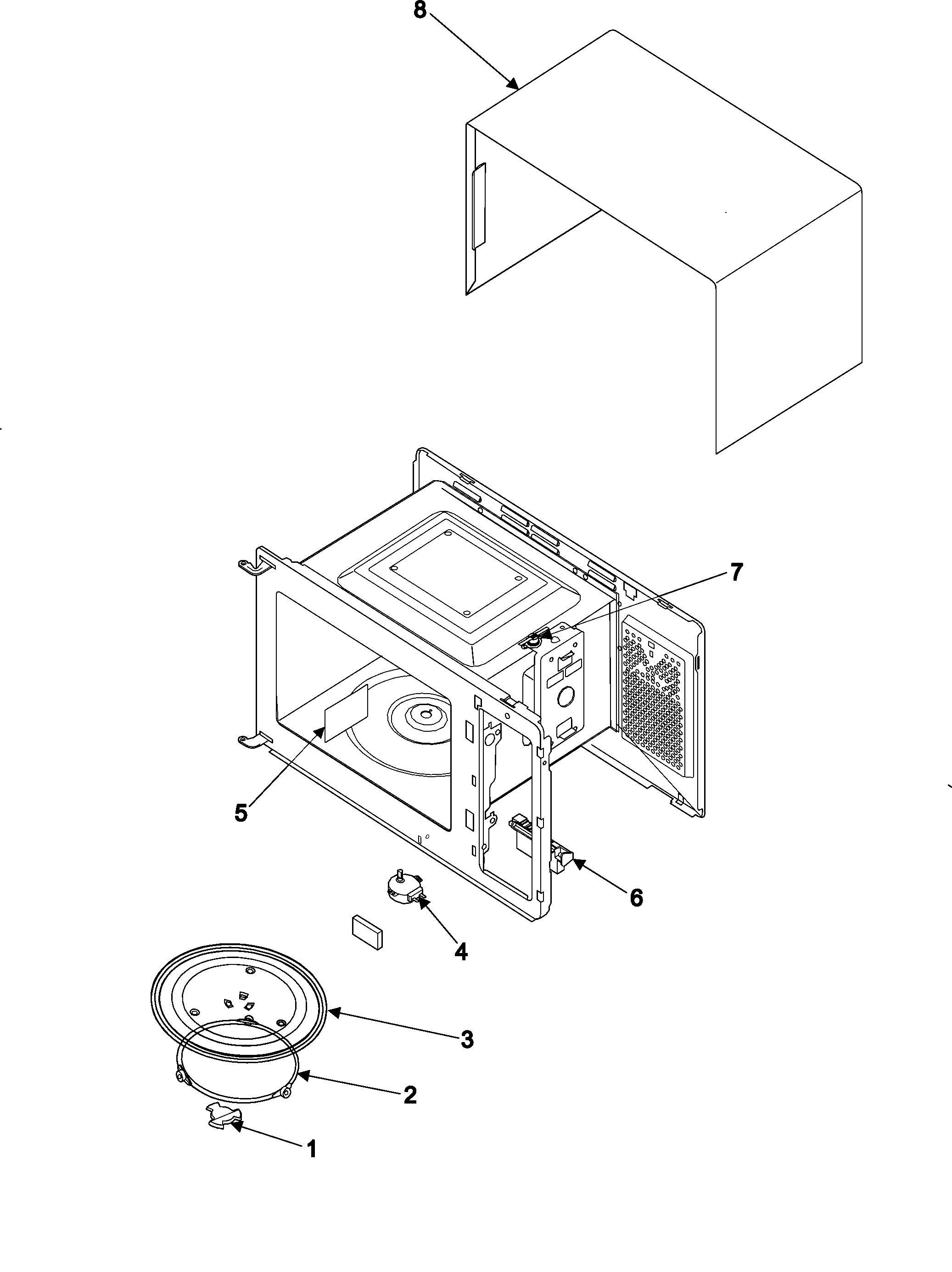 Samsung MS1040WB/XAA body/cavity/elements diagram