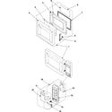 Samsung MW1030SB/XAA control panel/door assembly diagram