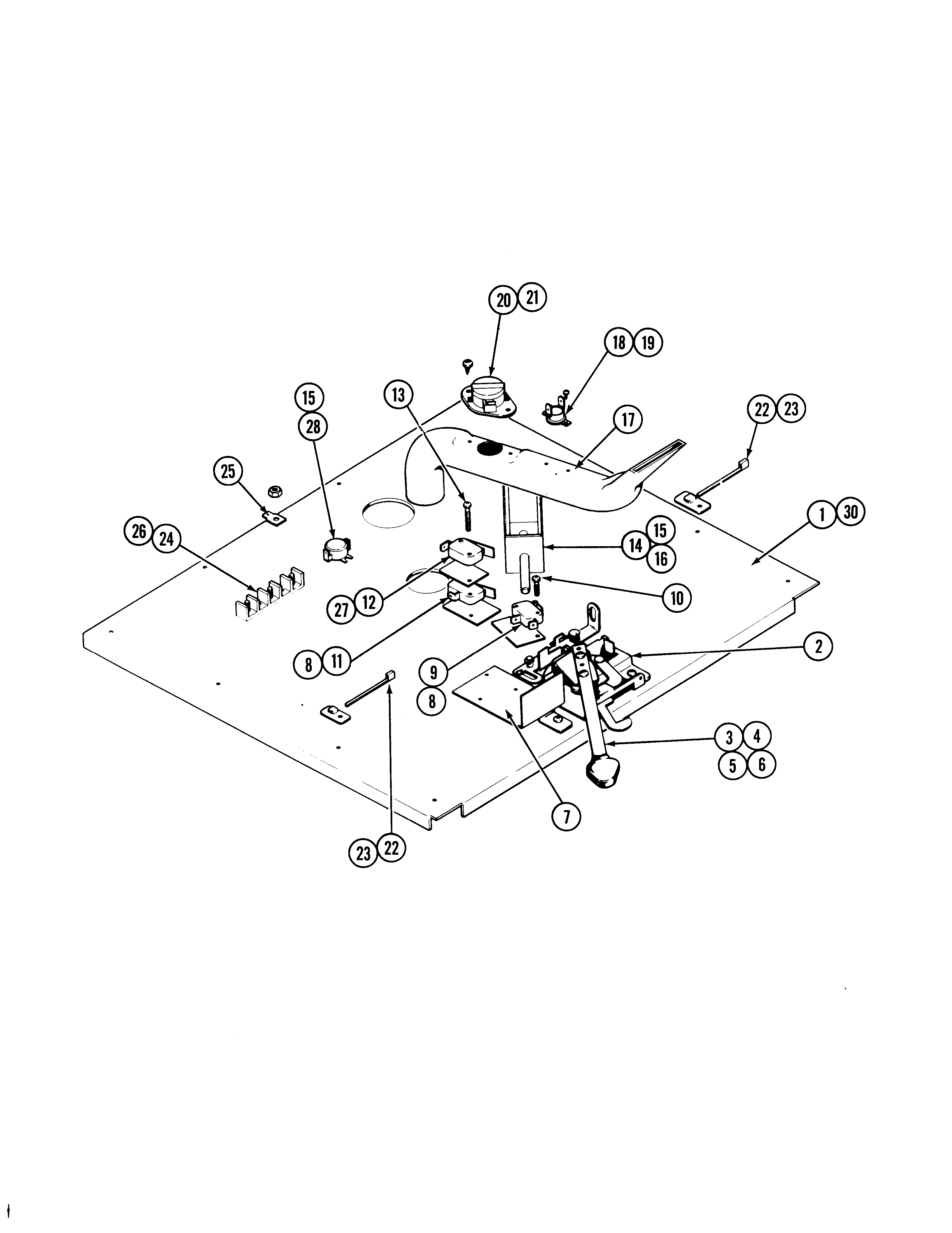 Jenn-Air W188W internal controls (w188w) diagram