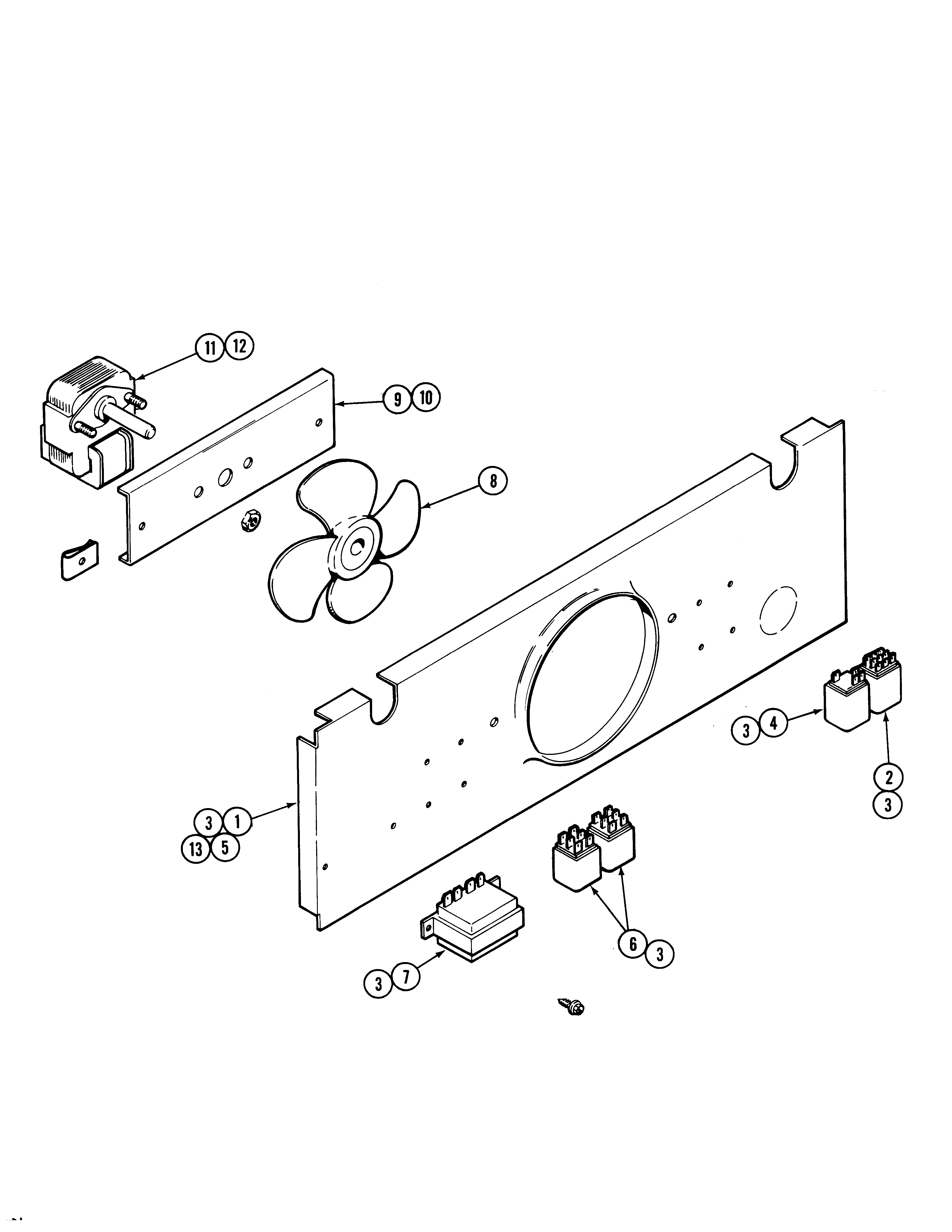 Jenn-Air W188W fans-cooling (w188w) diagram