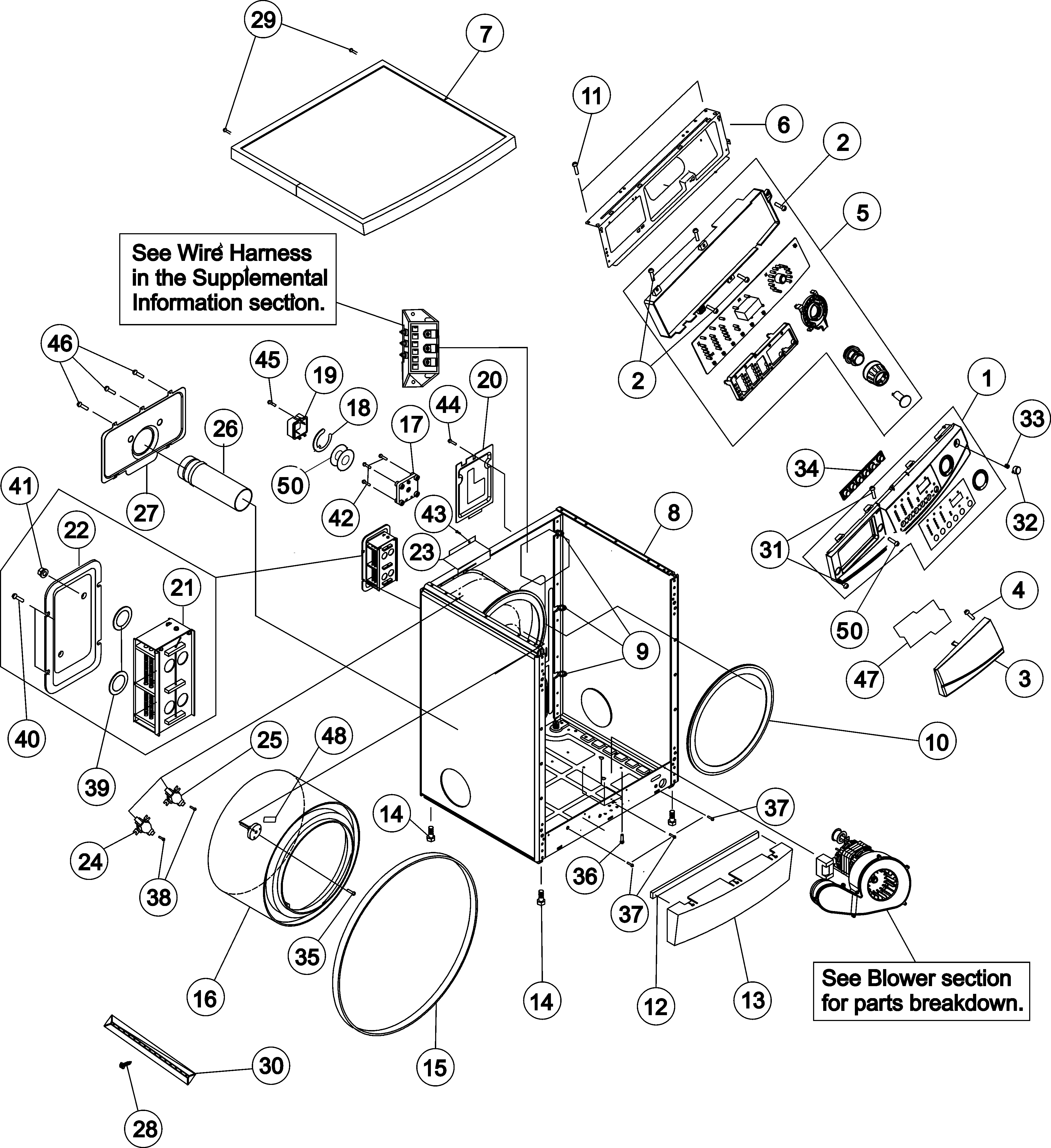 Maytag MDE2400AYW cabinet diagram