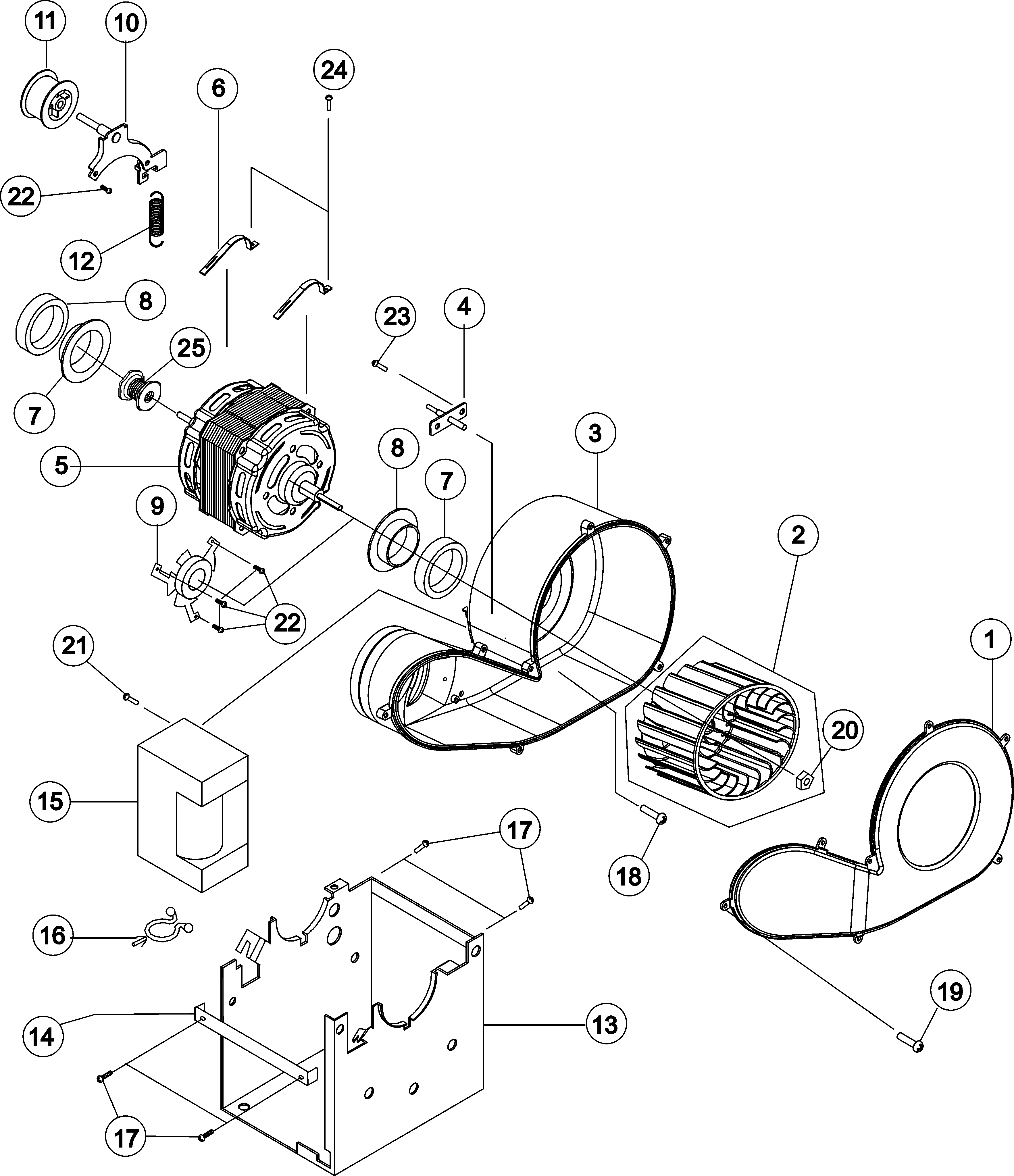 Maytag MDE2400AYW blower diagram